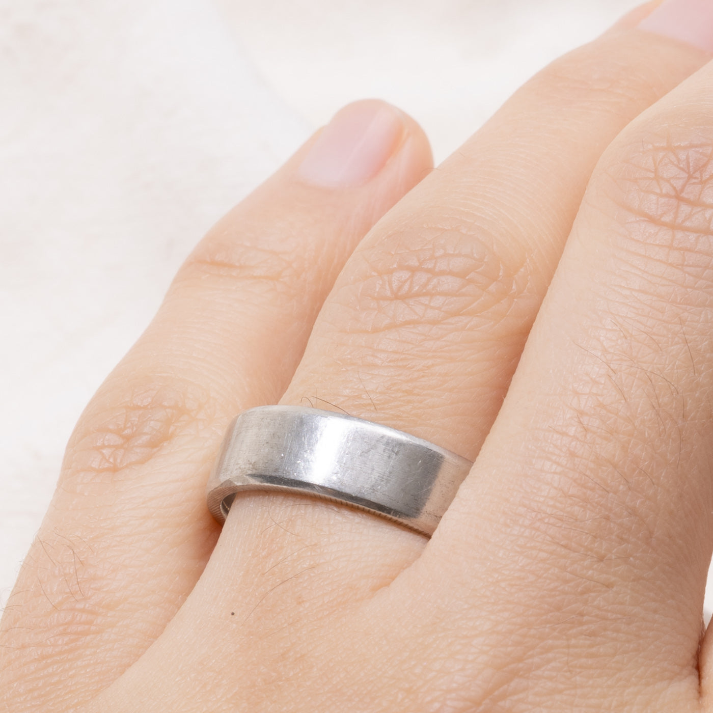‘Birks’ Platinum Plain Band | 6.25mm | SZ 10.25