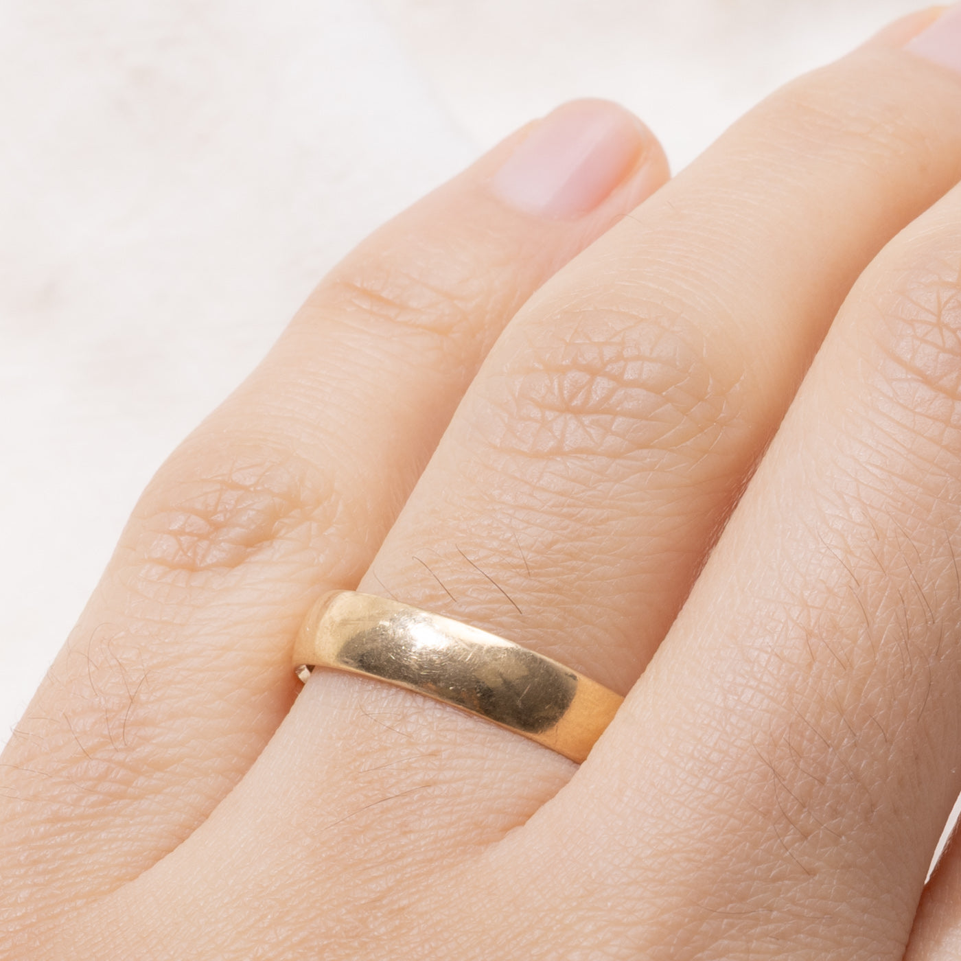 18k Yellow Gold Band | 4.35mm | SZ 8.25