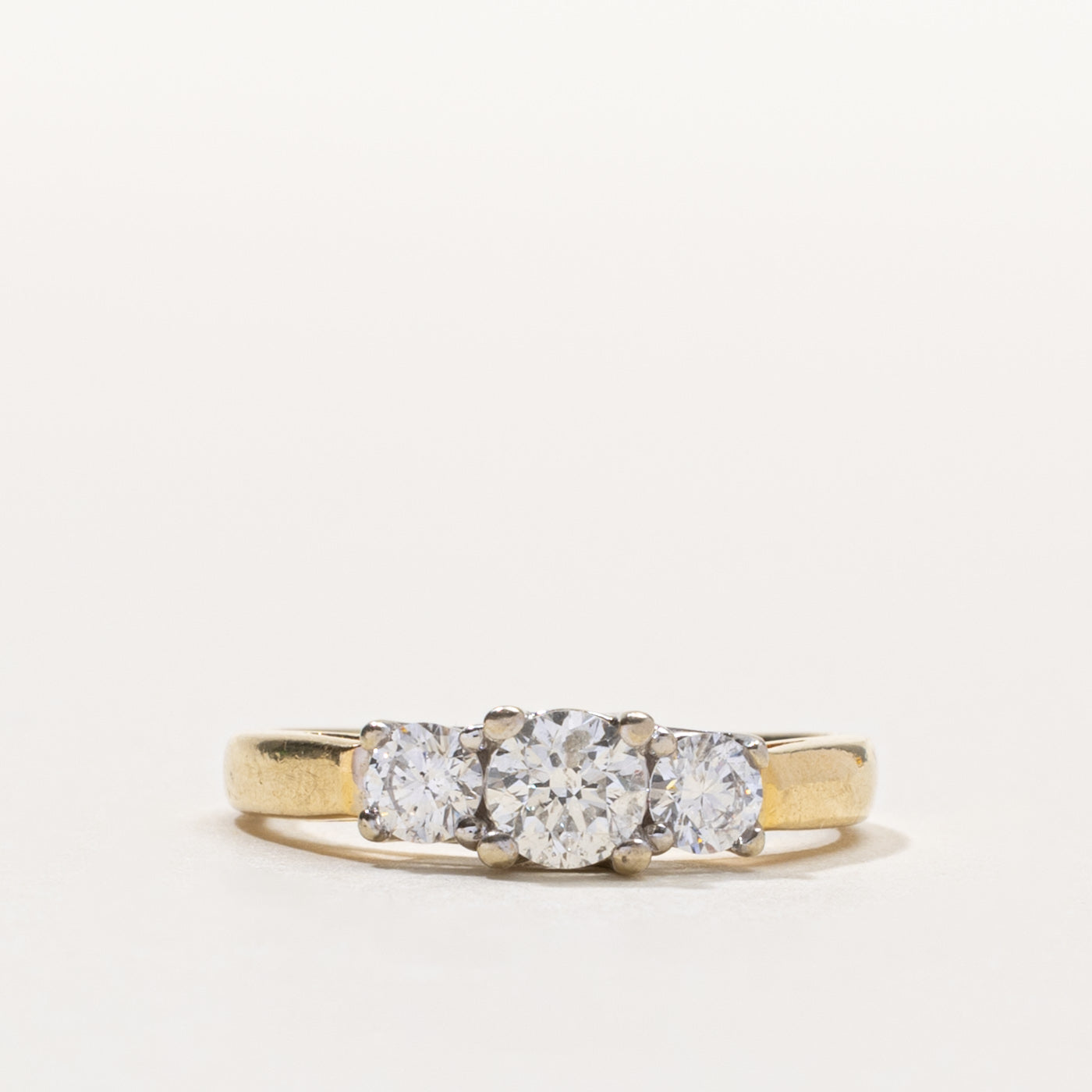14k Three Stone Diamond Ring | 0.70ctw | SZ 6.5