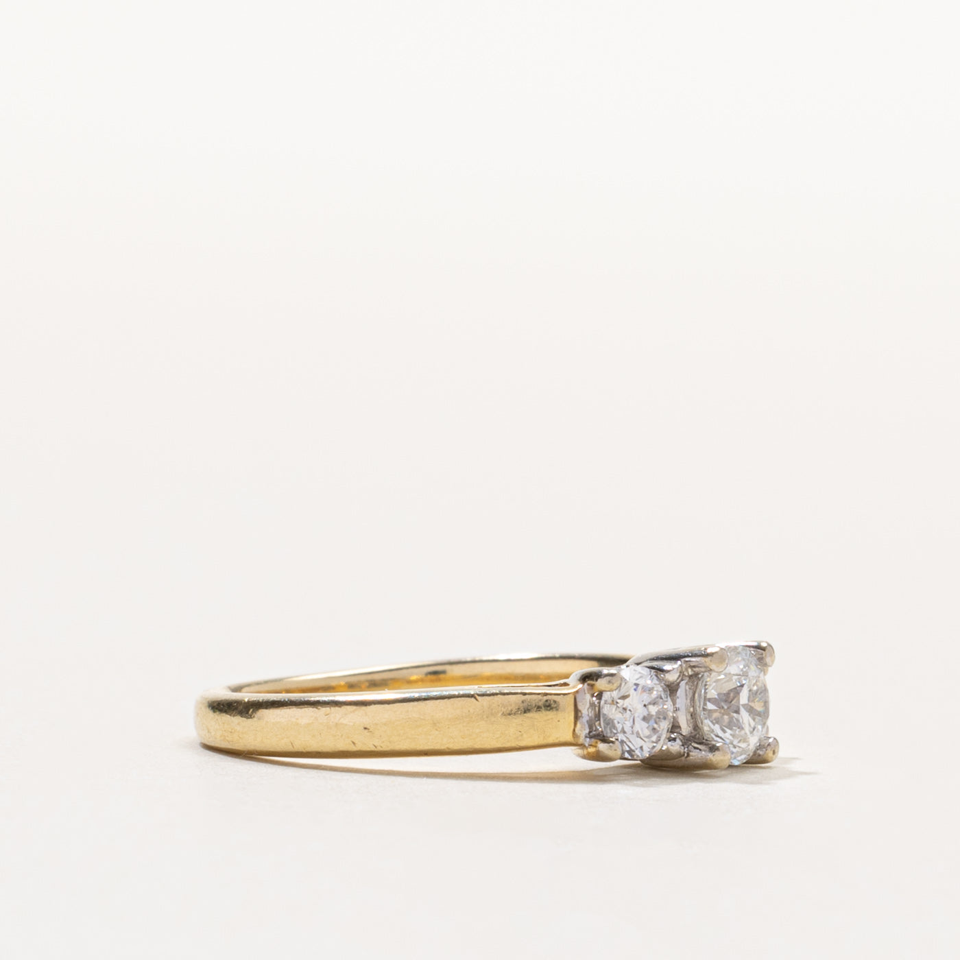 14k Three Stone Diamond Ring | 0.70ctw | SZ 6.5