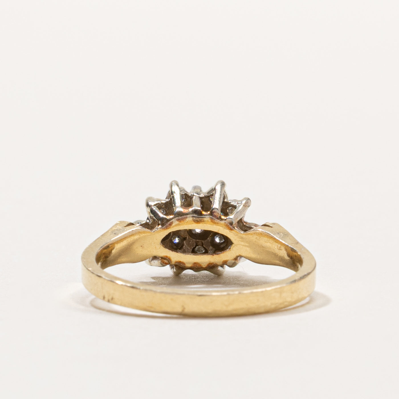 14k Diamond Petal Cluster Ring | 0.28ctw | SZ 6.25