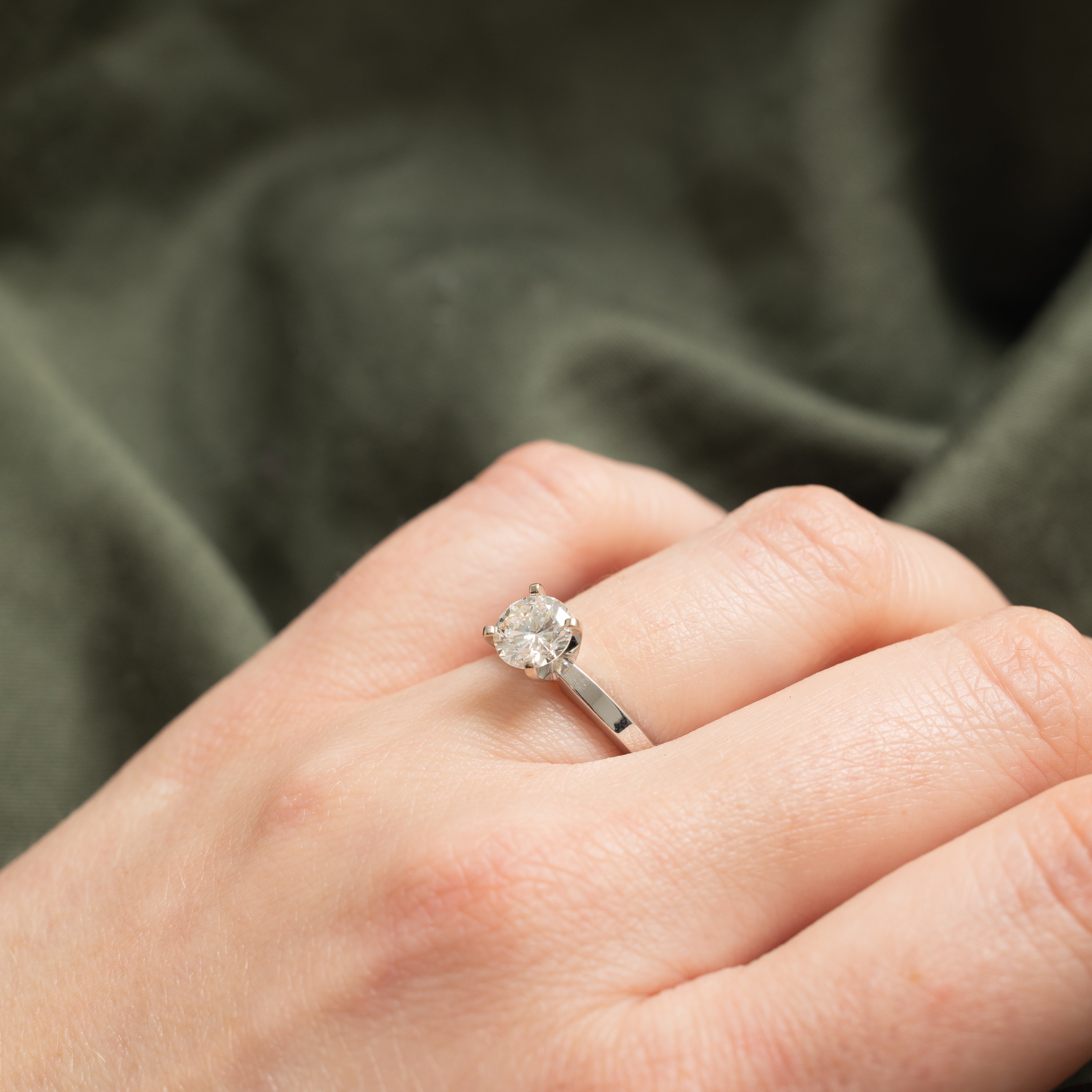 '100 Ways' 14k Diamond Engagement Solitaire Ring | 1.19ct | SZ 5.5