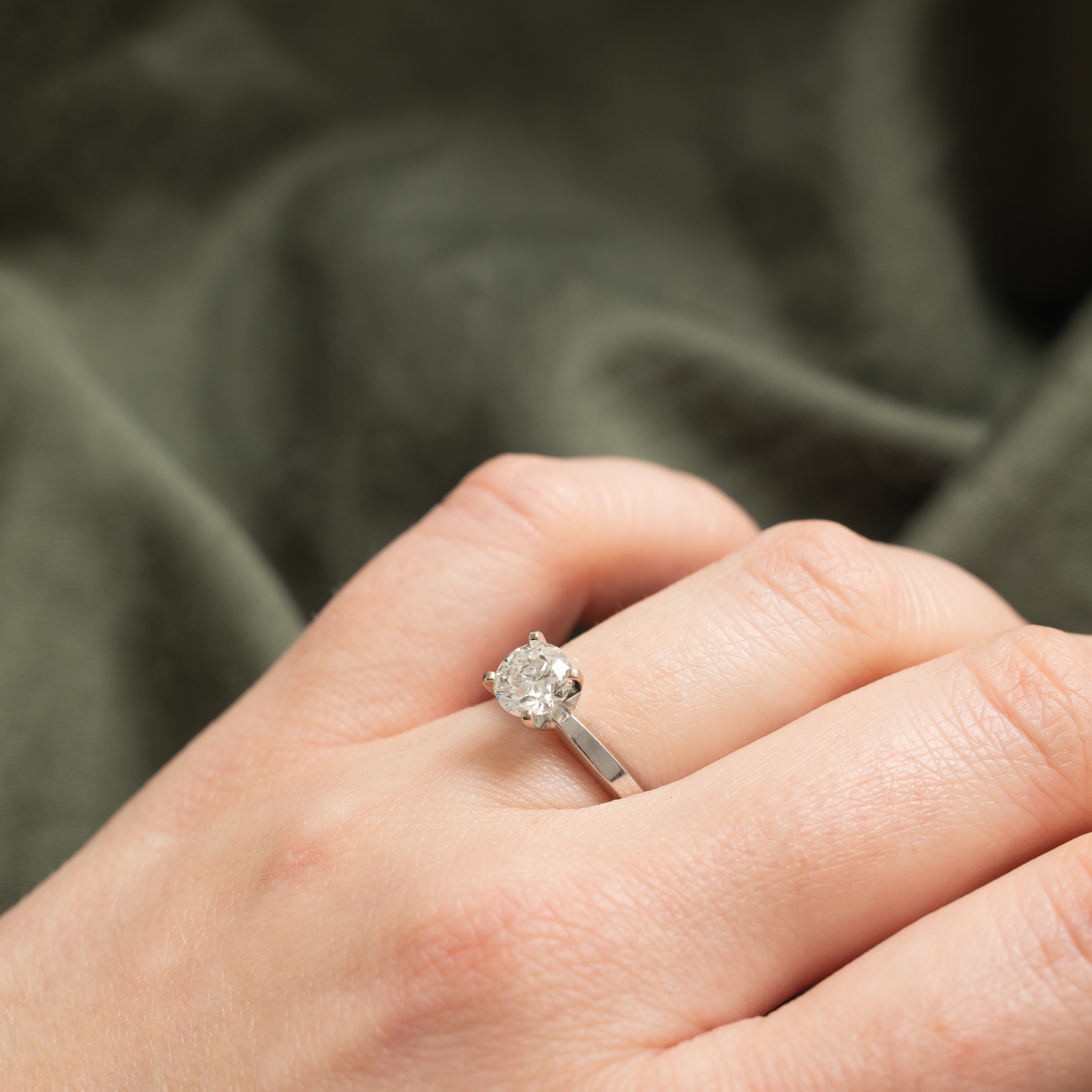 '100 Ways' 14k Diamond Solitaire Engagement Ring | 1.01ct | SZ 5.5