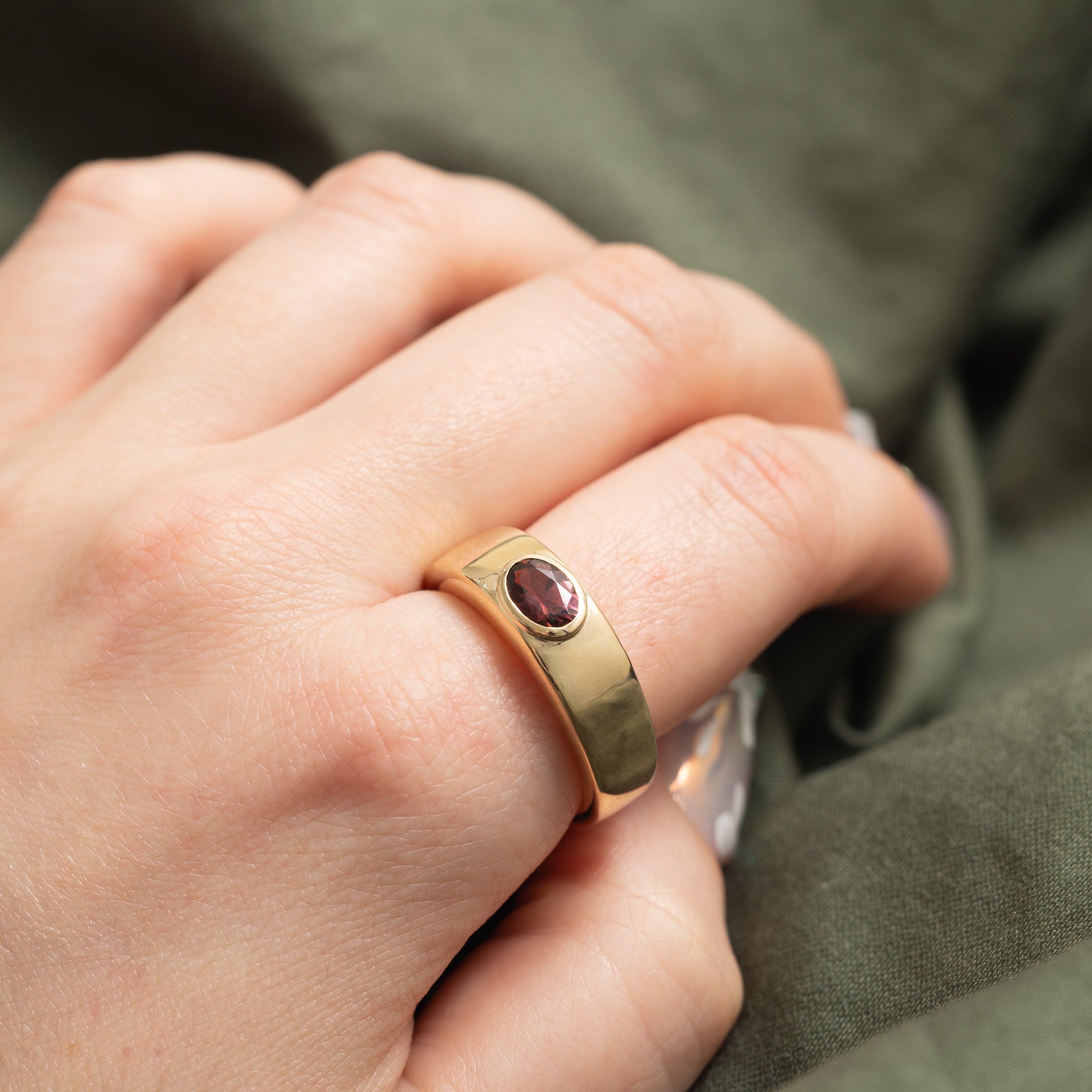 '100 Ways' 10k East West Tourmaline Band | 0.6ct | SZ 10.75