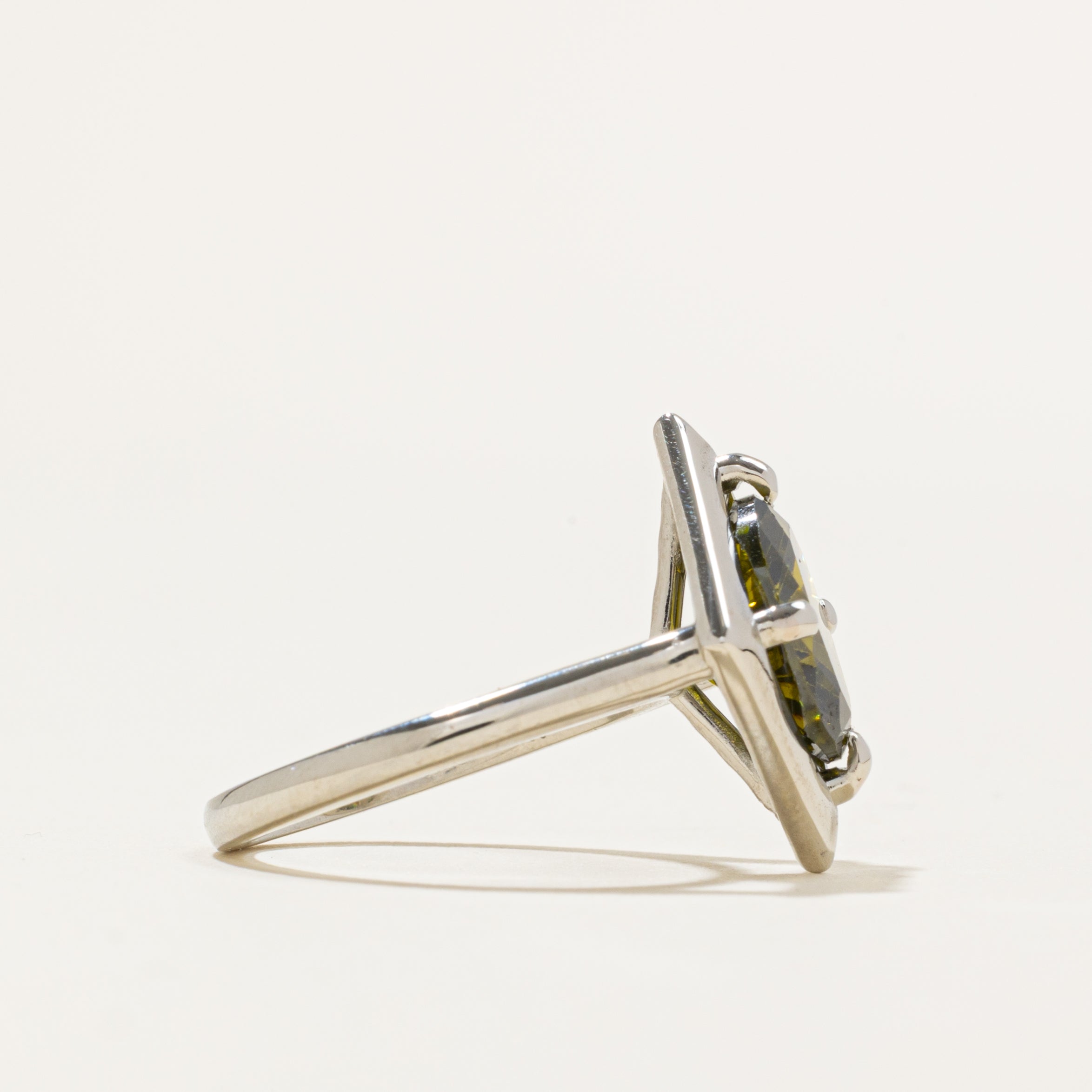 '100 Ways' 14k Geometric Peridot Ring | 3.31ct | SZ 6.75