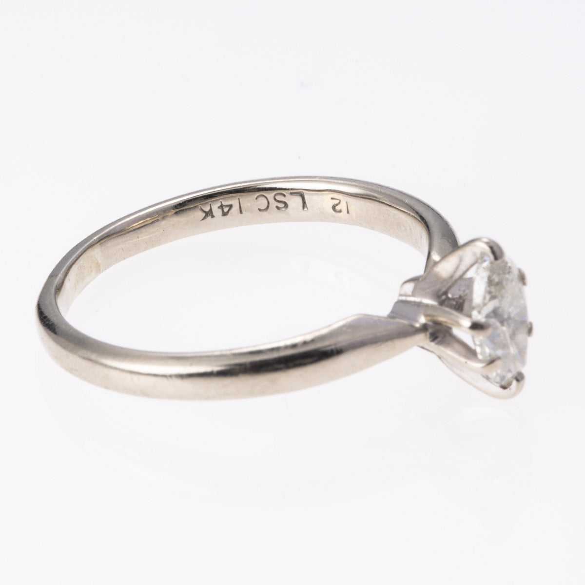 14K White Gold Marquise Diamond Ring | 0.40 ct | SZ 6 |