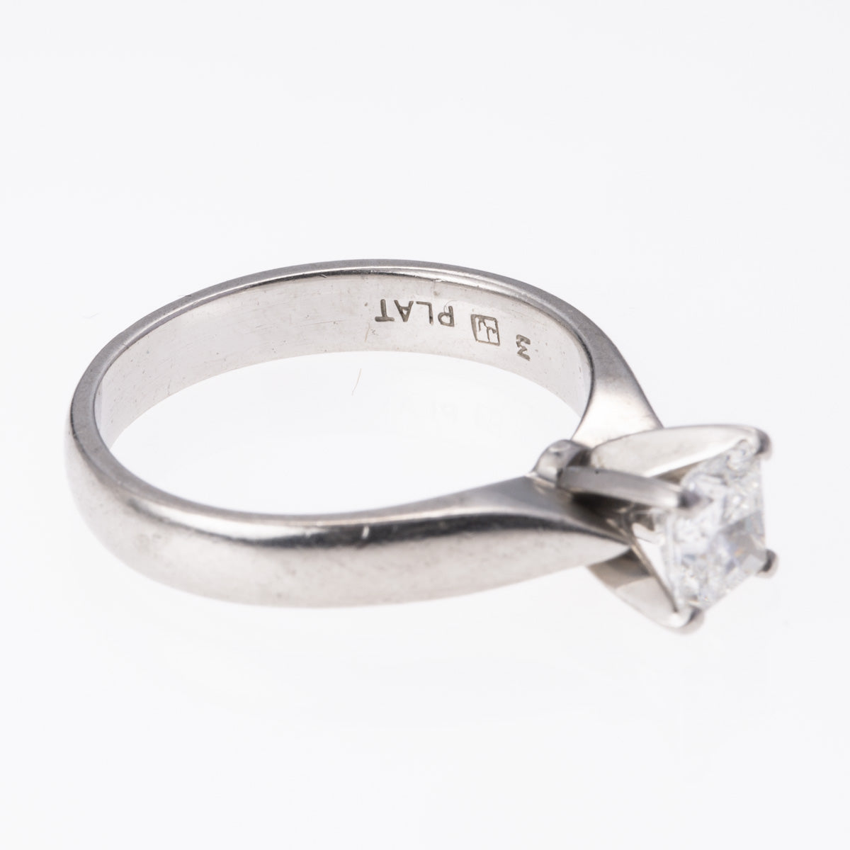 Platinum Radiant Cut Diamond Ring | 0.76 ct | SZ 7|