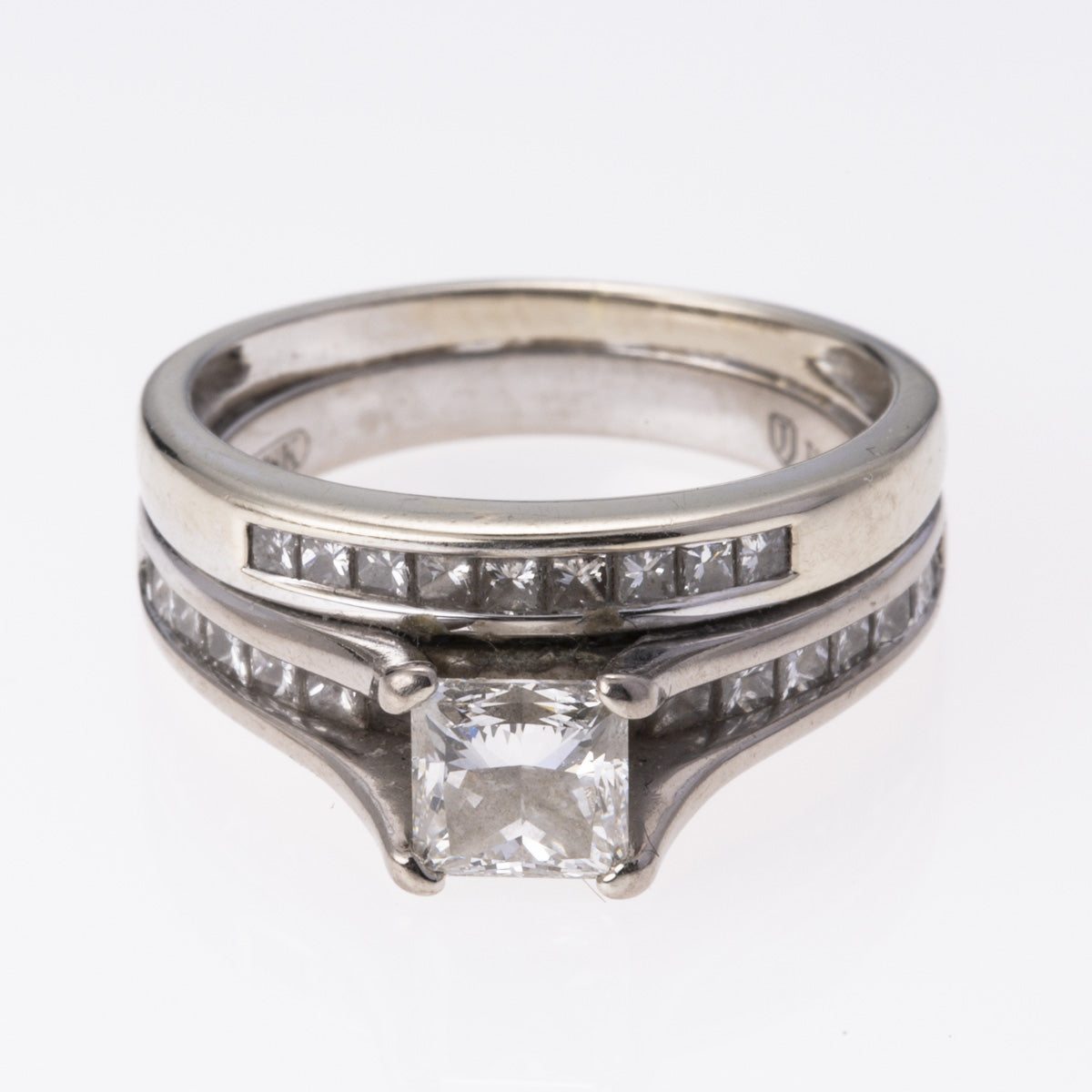 Palladium and 18K White Gold Jubilee Canadian Diamond Ring | 1.33 ctw | SZ 4.25 |
