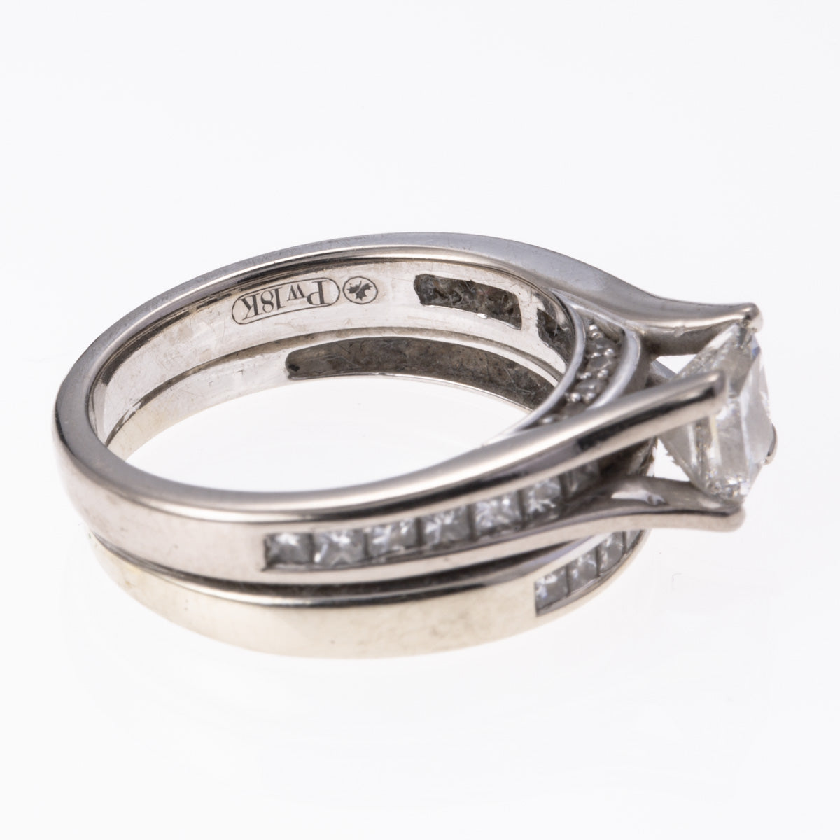 Palladium and 18K White Gold Jubilee Canadian Diamond Ring | 1.33 ctw | SZ 4.25 |