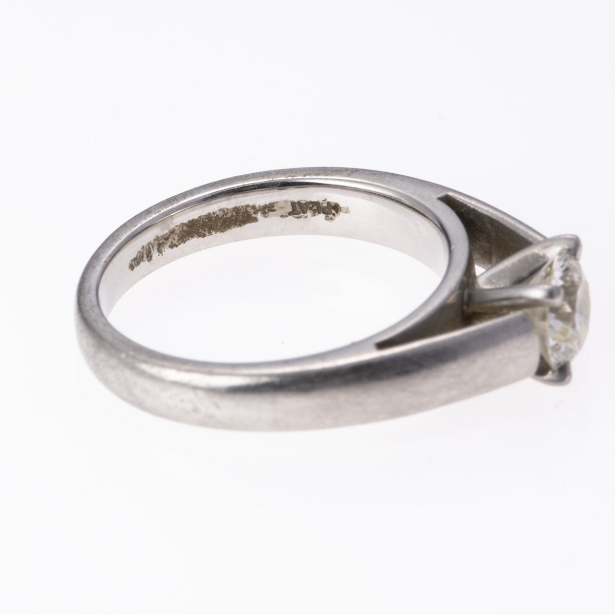Platinum Hand Solitaire Diamond Ring | 0.64 ct | SZ 4.5 |