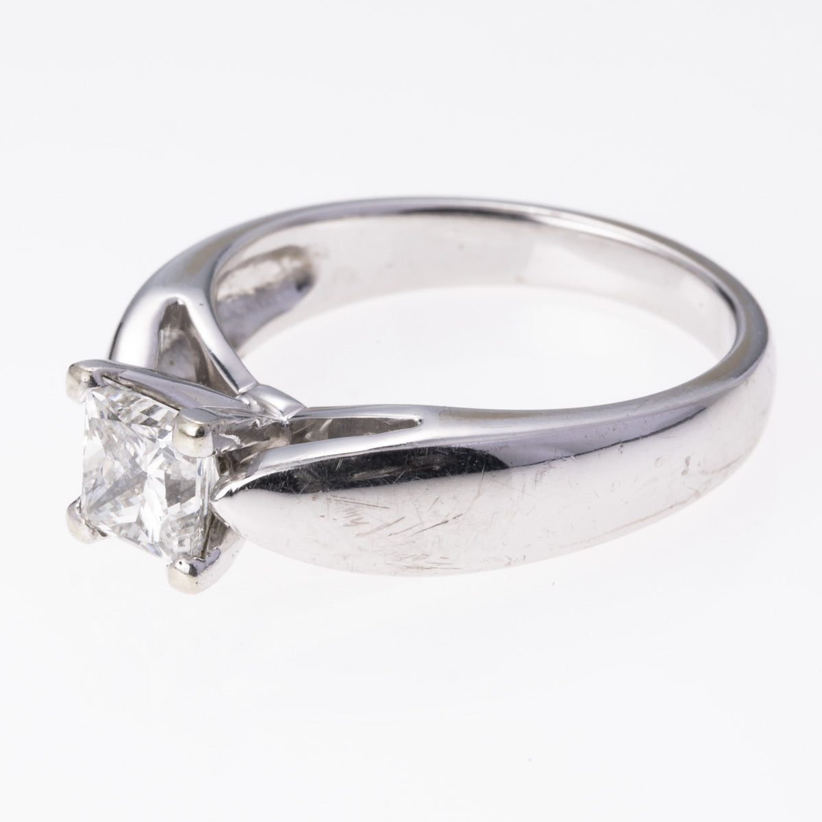 14K White Gold Hand Assembled 4-Prong Diamond Ring | 1.02 ct | SZ |