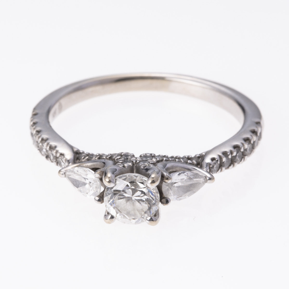 14K White Gold Diamond Ring | 0.99 ctw I1 H/I | SZ 6 |