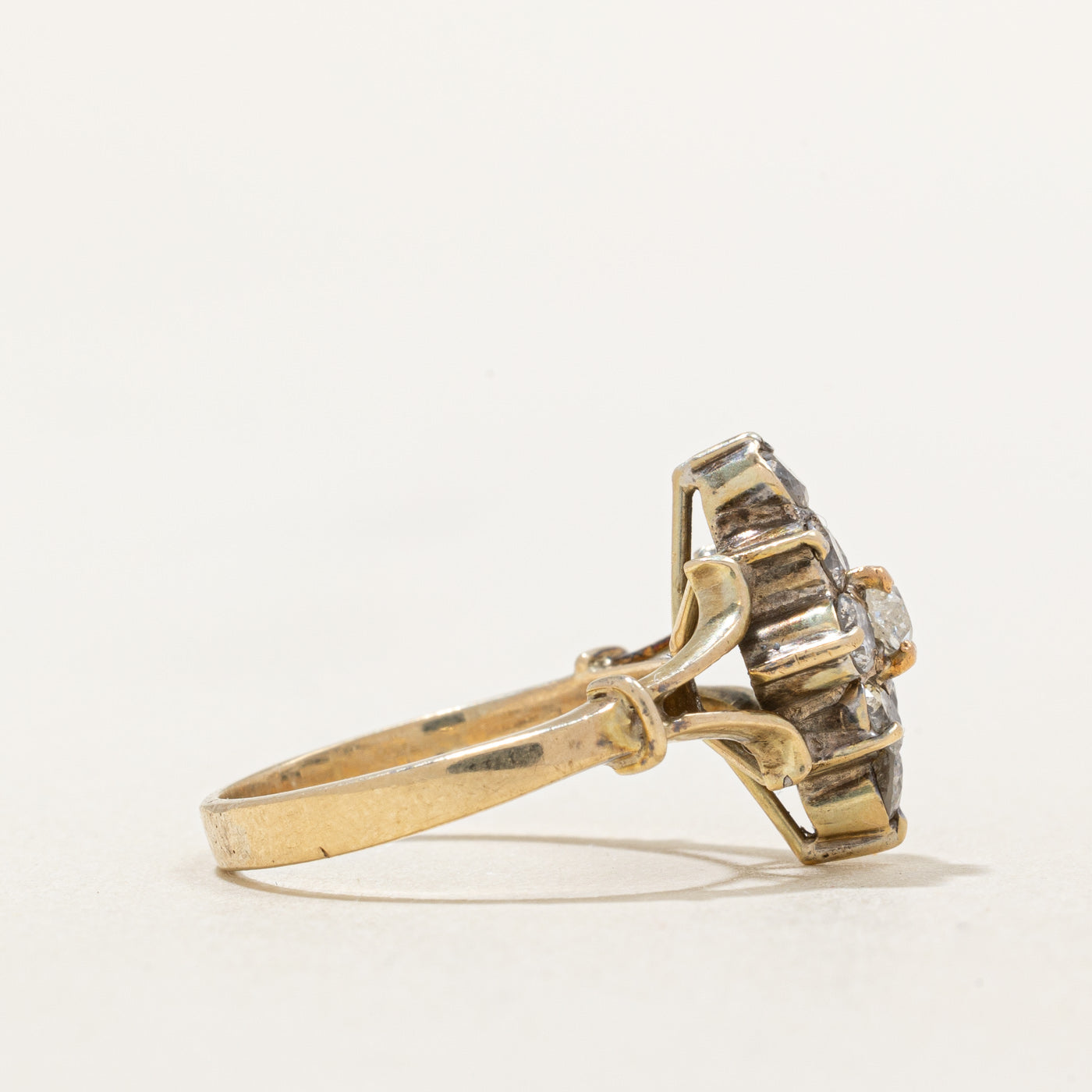 Antique Diamond Cluster Ring | 0.72ctw | SZ 5.25 |