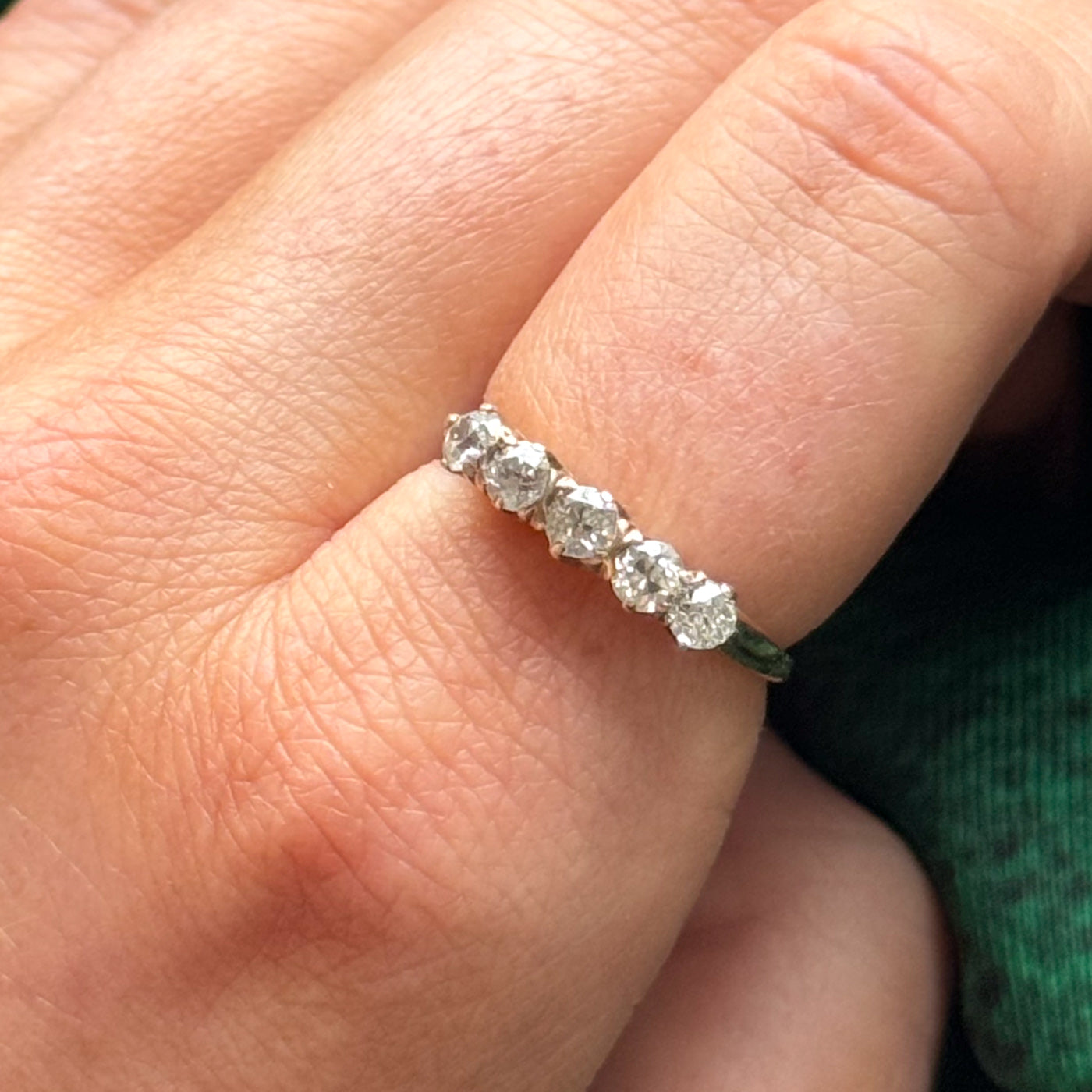 Antique Old European Cut Diamond Ring | 0.55ctw | SZ 6.25 |