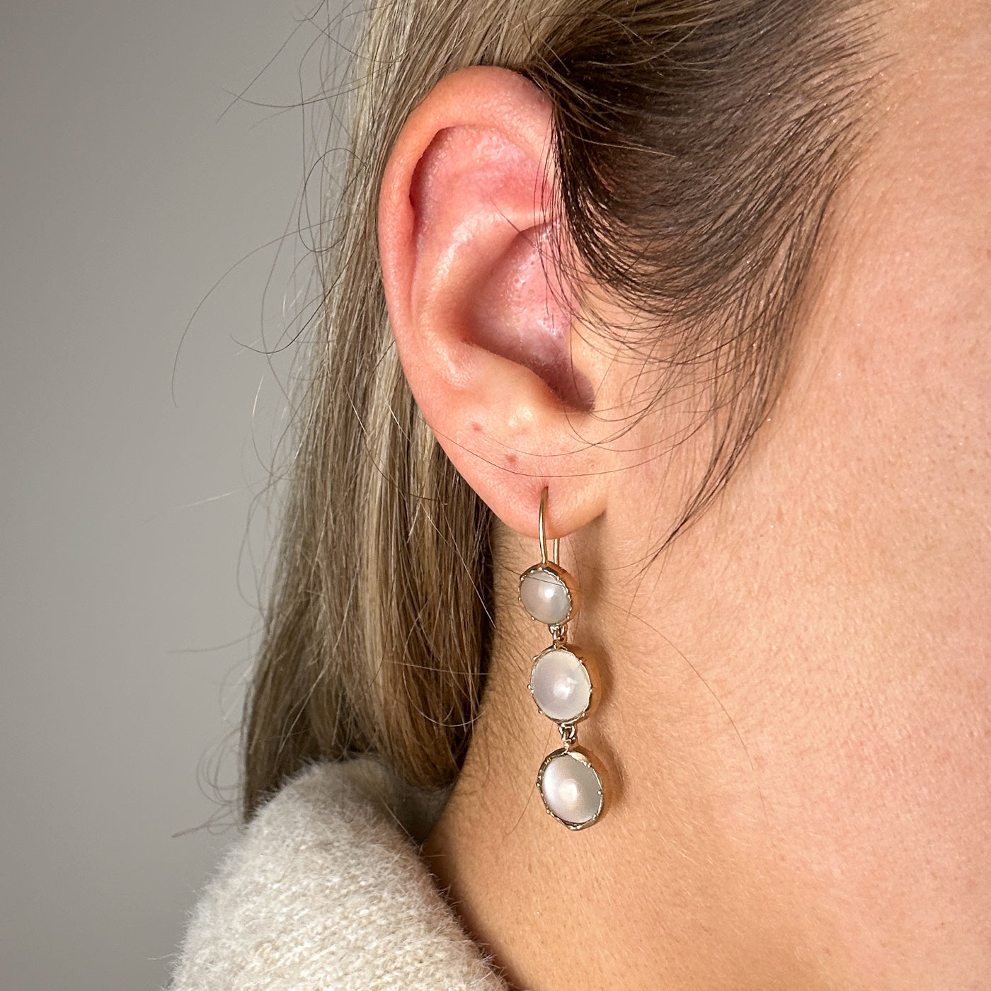 Moonstone Drop Earrings | 15.00ctw |