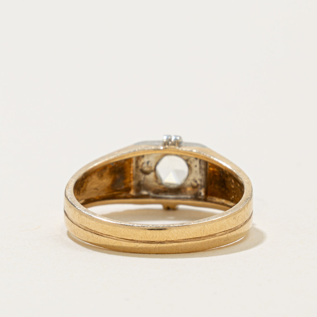 'Birks Ellis' Late Art Deco 14k Rose Cut Diamond Ring, c. 1933–1948 | 0.48ct SI2 H/I | SZ 8.75