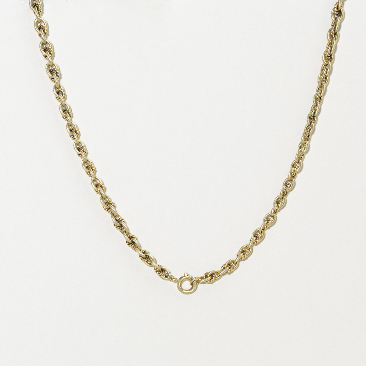 14k Modified Ornate Cable Link Chain | 16"
