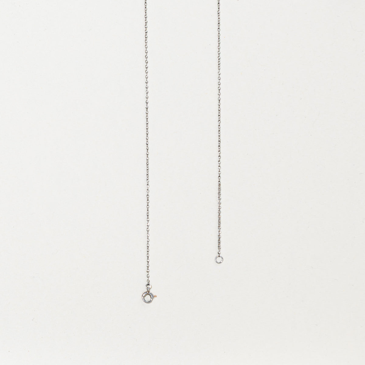 Art Deco Platinum Diamond Drop Necklace | 15"