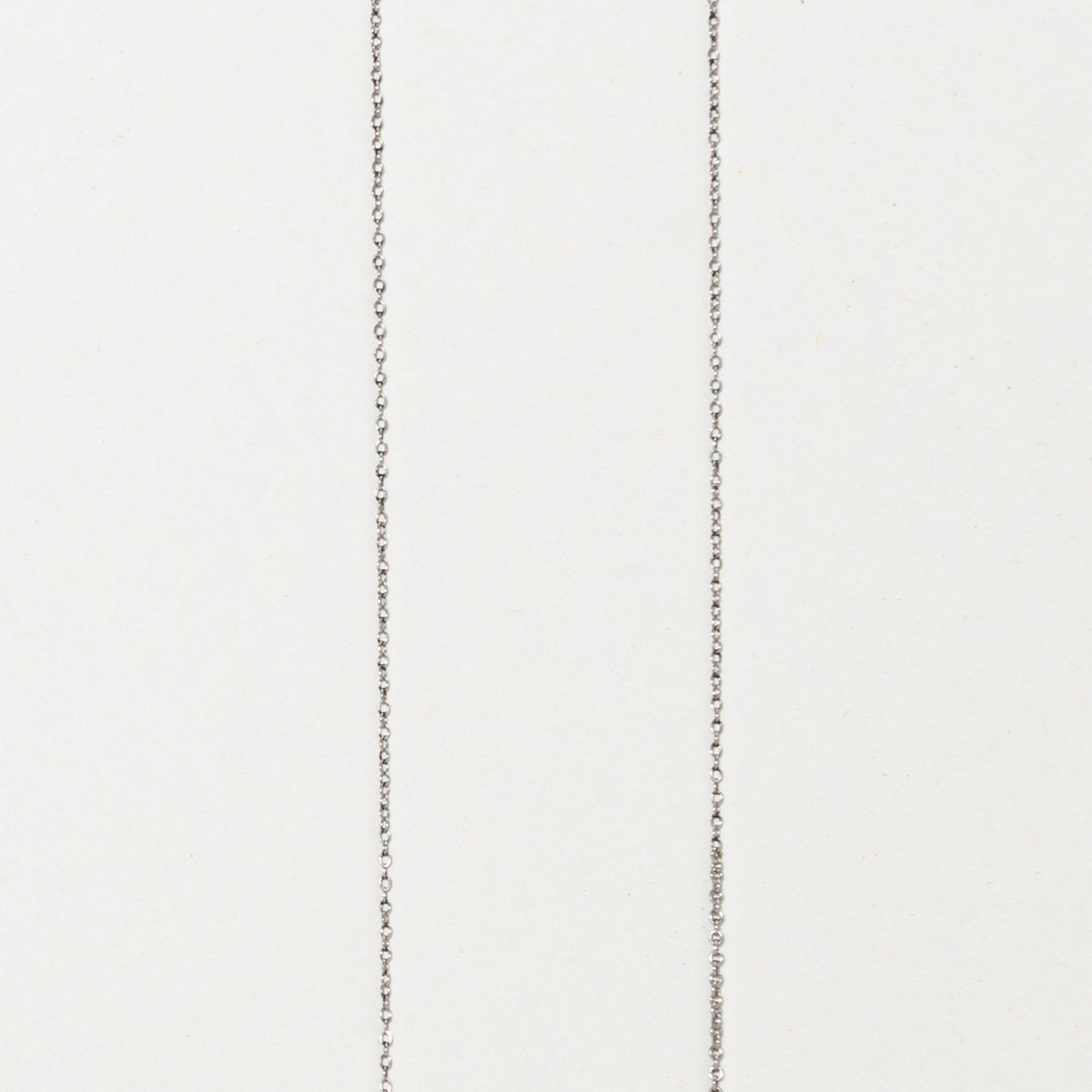 Art Deco Platinum Diamond Drop Necklace | 15"