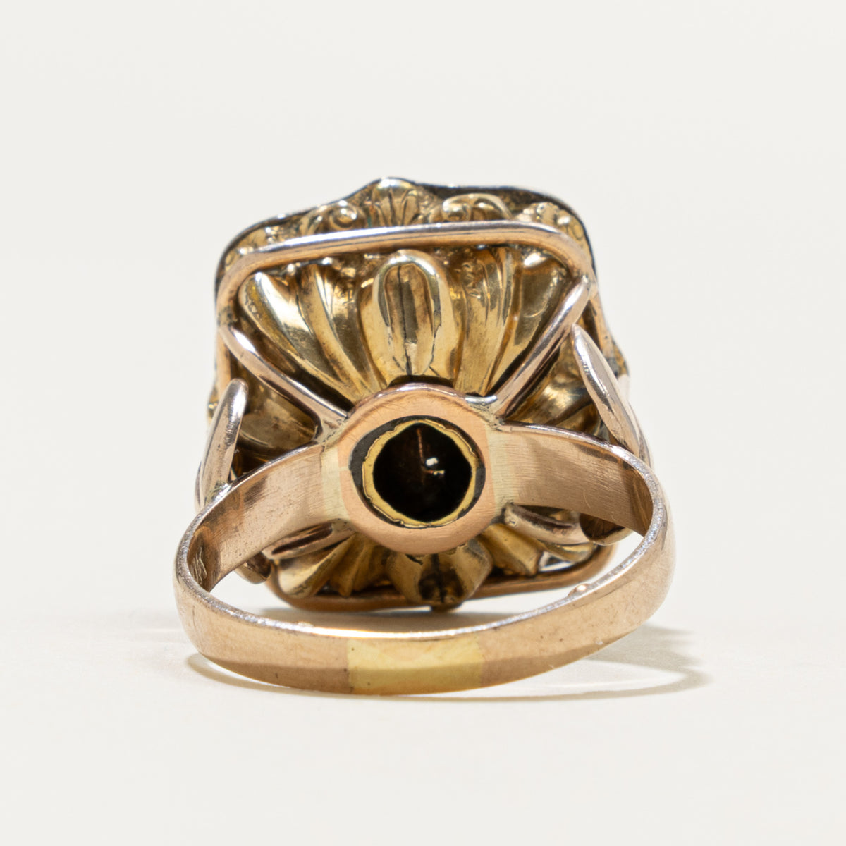 Antique 10k Heraldic Agate Intaglio Seal Ring | 7.00ct | SZ 7.25