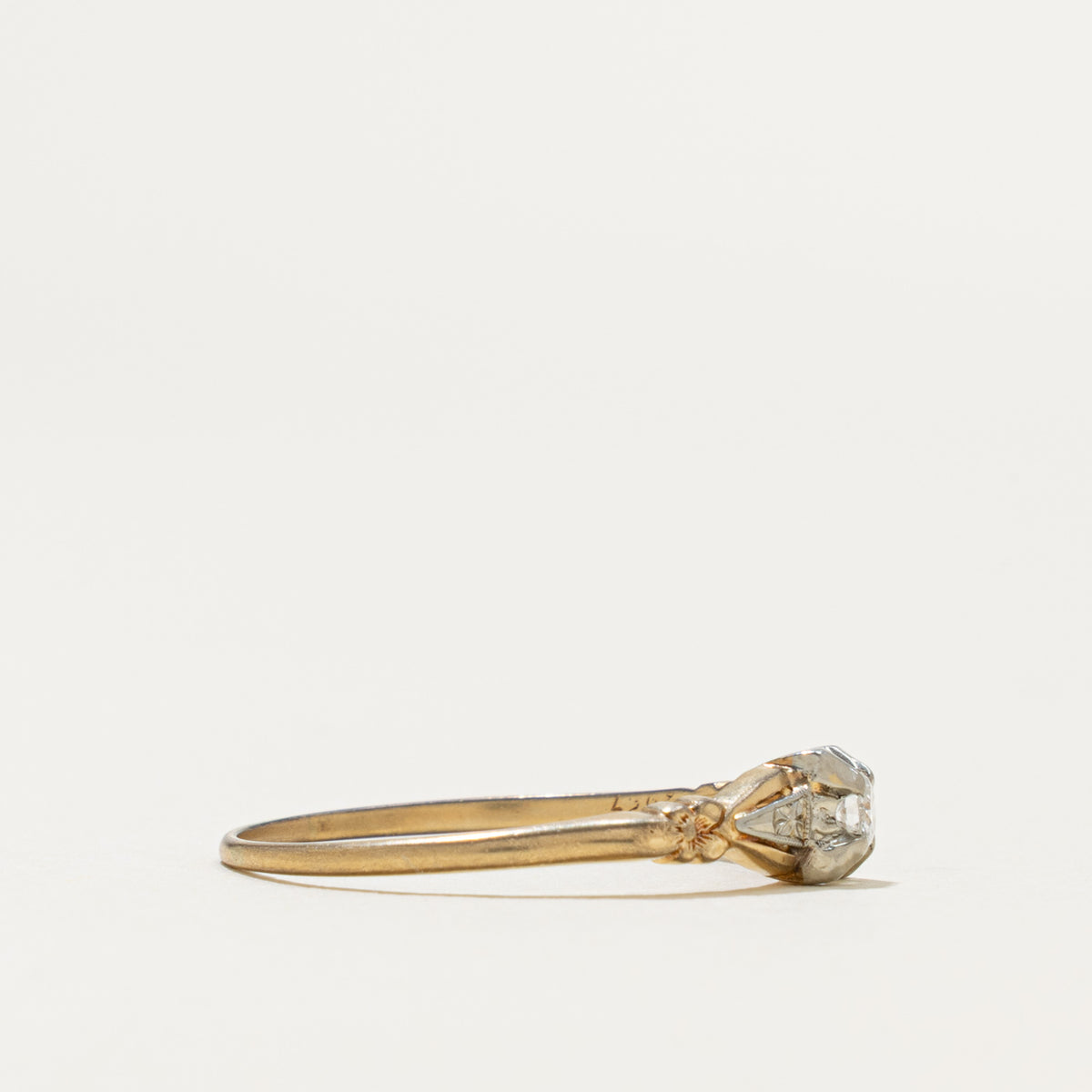 Vintage Canadian 14k Diamond Ring | 0.10ct | SZ 10.25