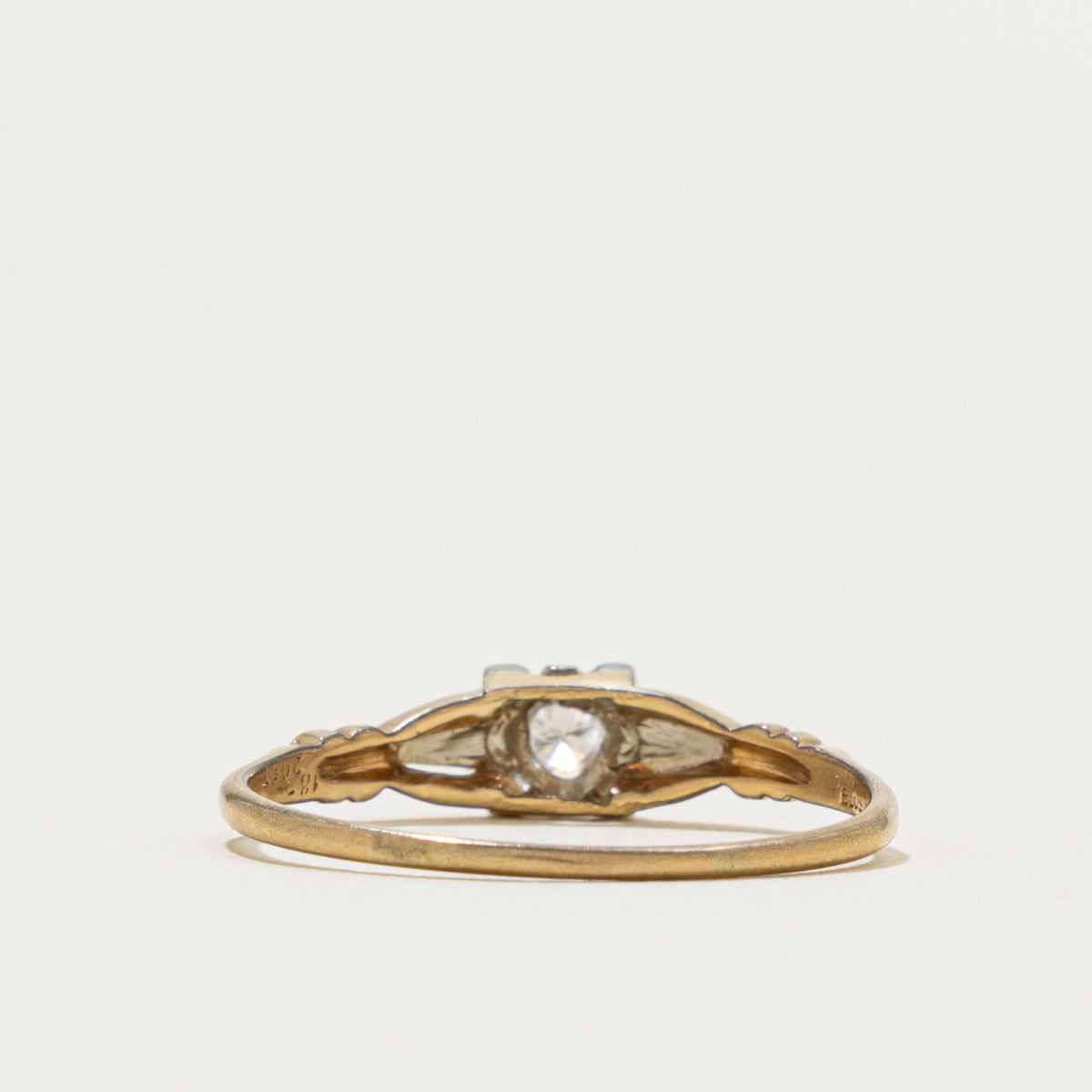 Vintage Canadian 14k Diamond Ring | 0.10ct | SZ 10.25