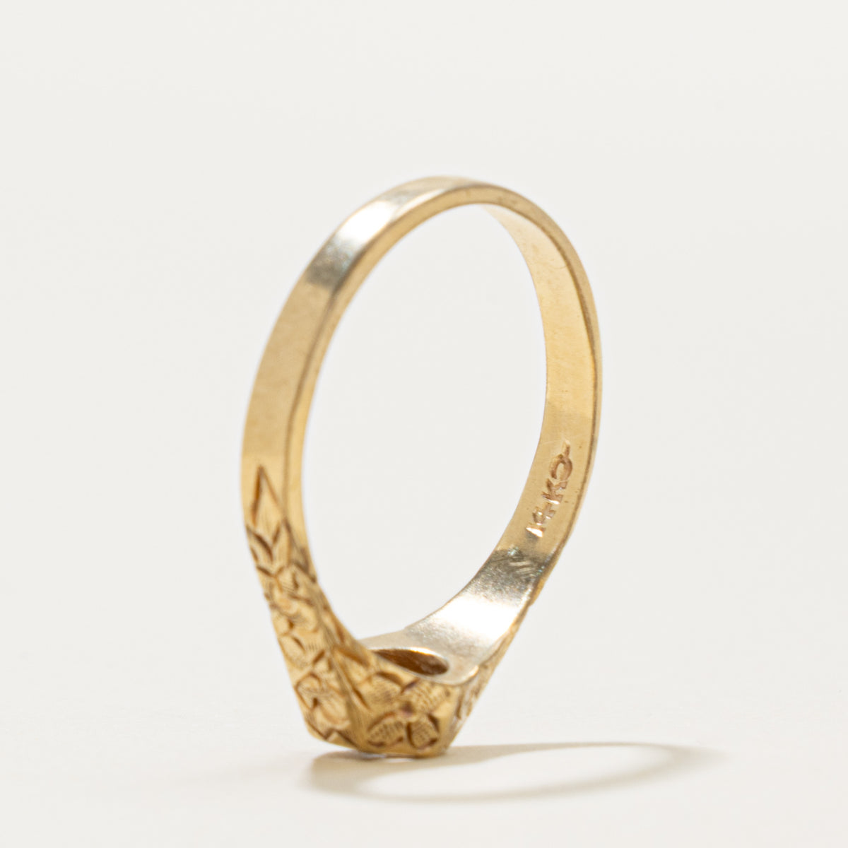 Mid-Century 14k Diamond Star Set Style Ring | 0.04ct | SZ 7.25