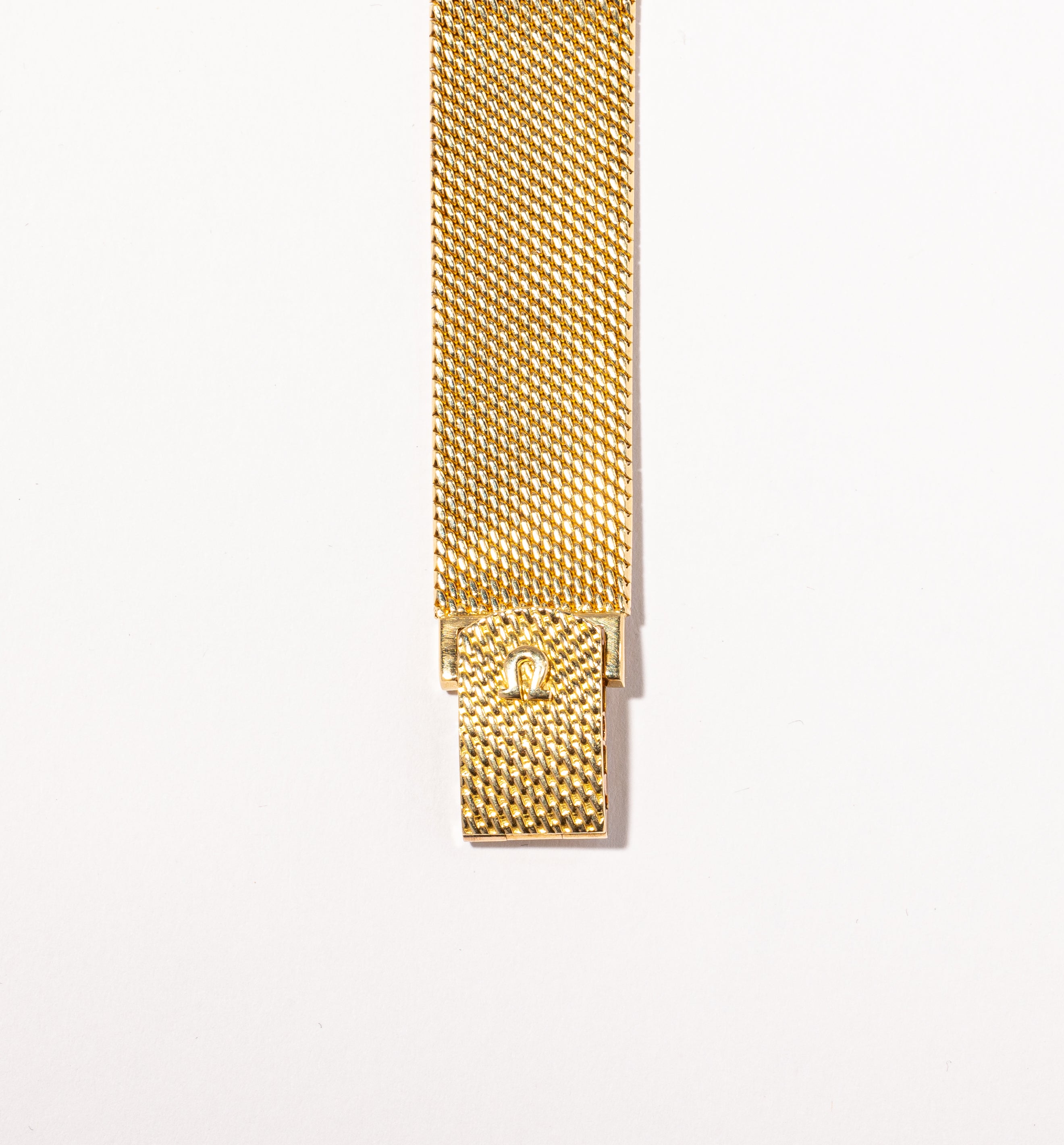 'Omega' 1960s Woven Gold Watch | 6.5" |
