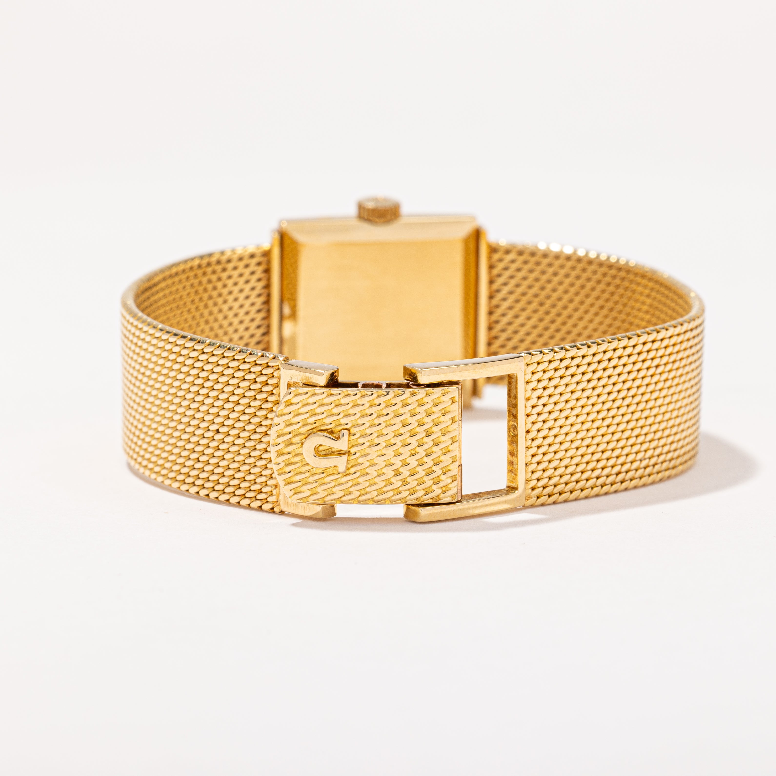 'Omega' 1960s Woven Gold Watch | 6.5" |