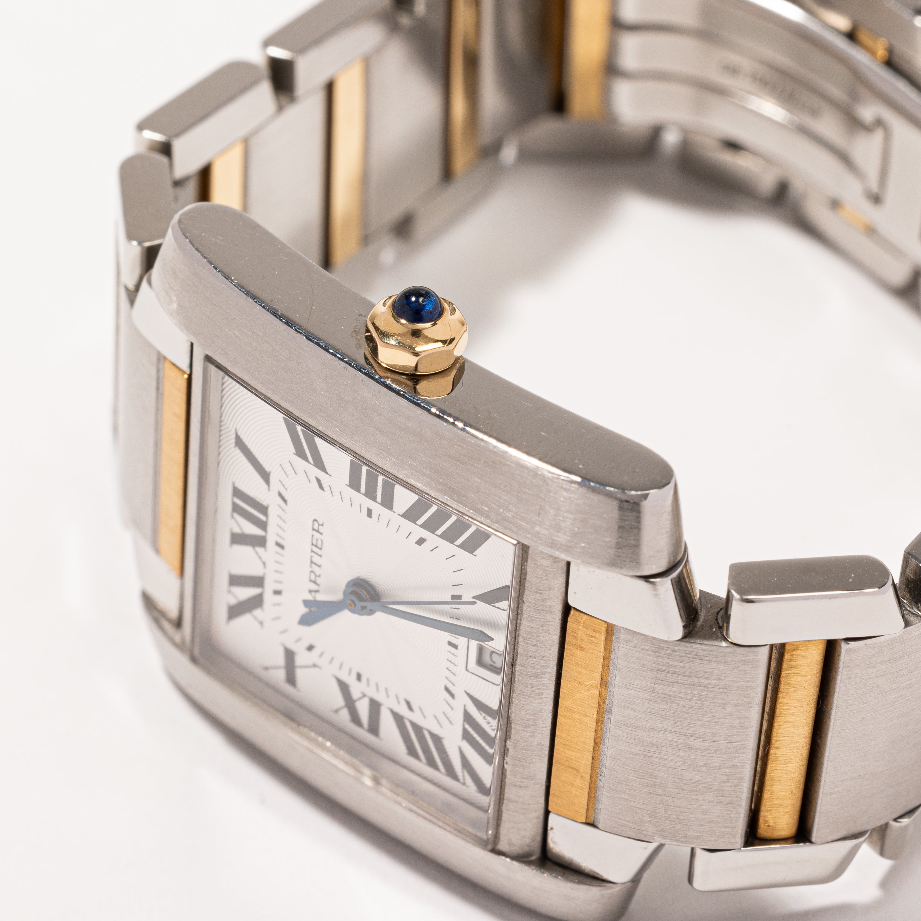 'Cartier' Tank Francaise 2302 Watch | 18k Yellow Gold and Stainless Steel |