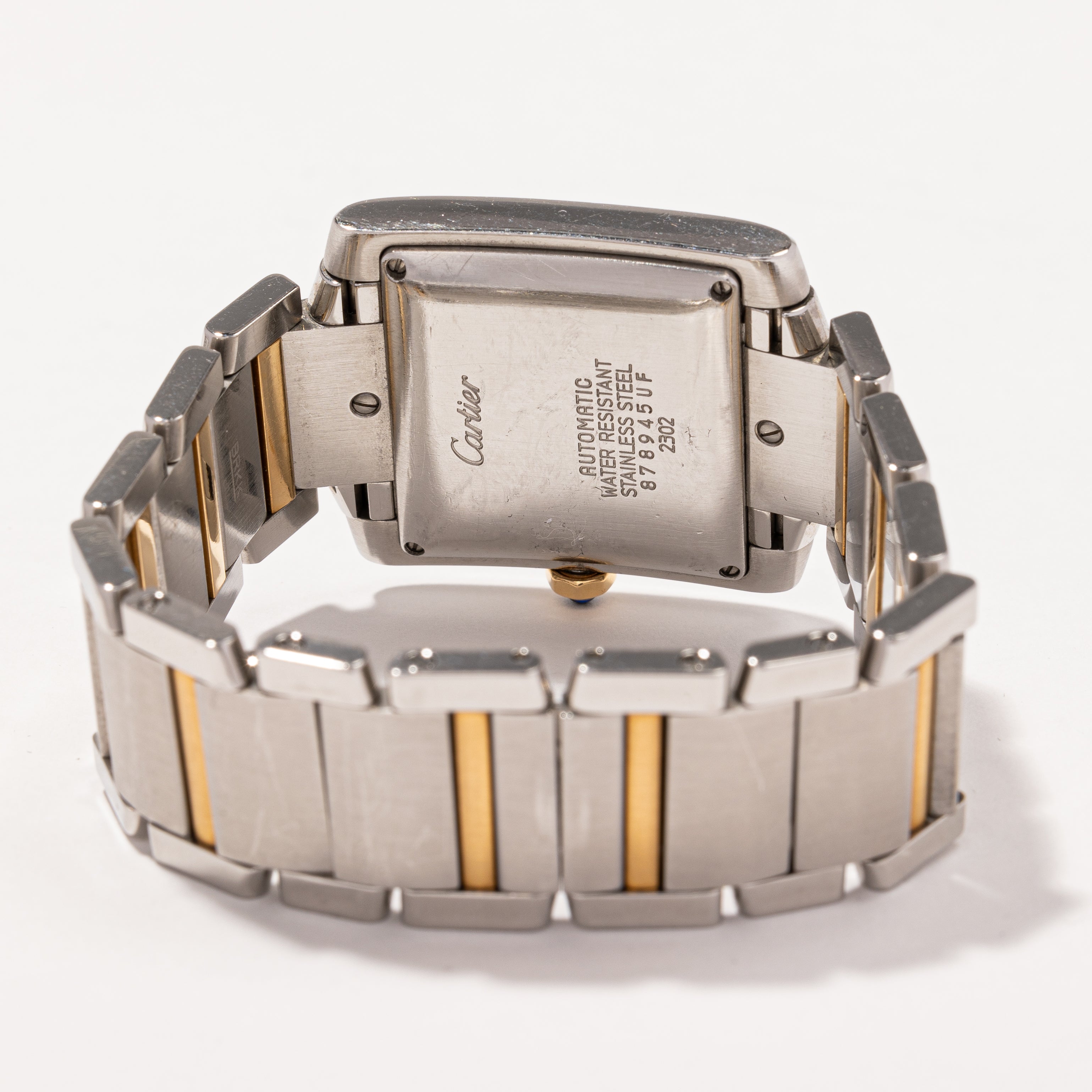 'Cartier' Tank Francaise 2302 Watch | 18k Yellow Gold and Stainless Steel |