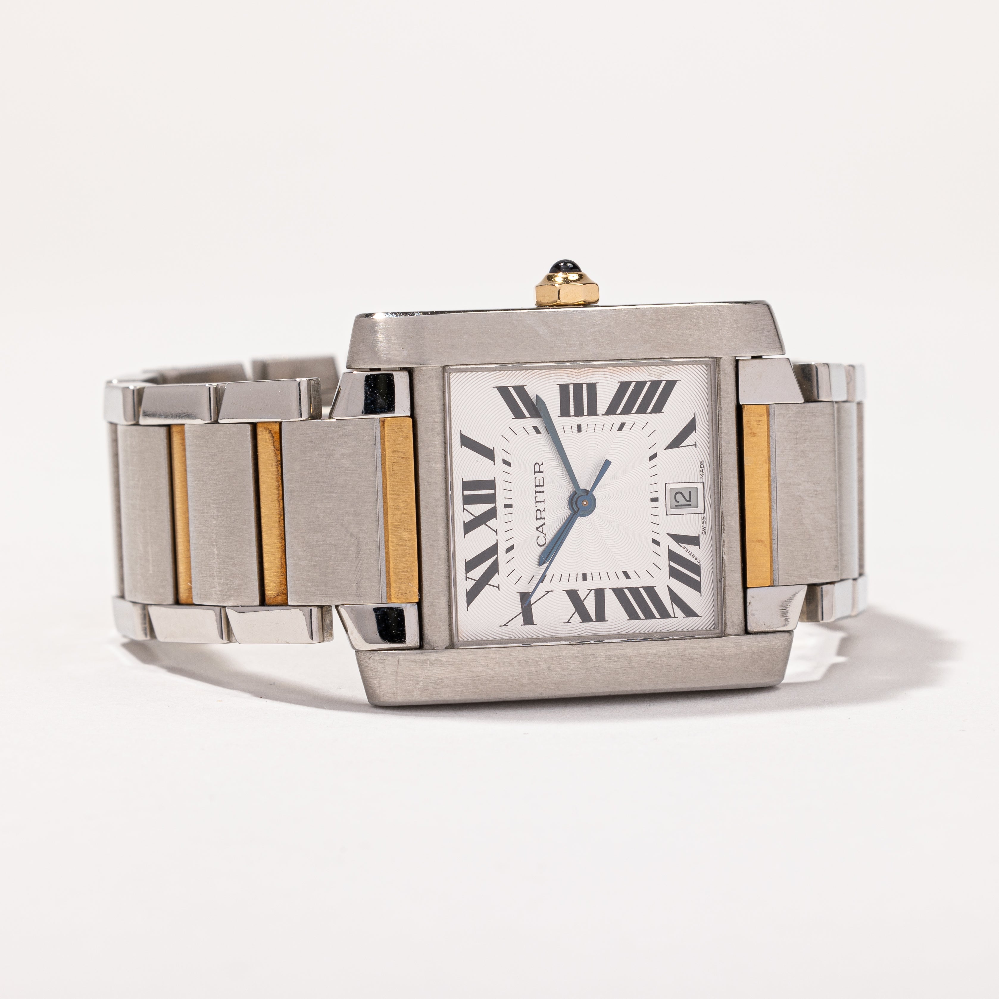 'Cartier' Tank Francaise 2302 Watch | 18k Yellow Gold and Stainless Steel |