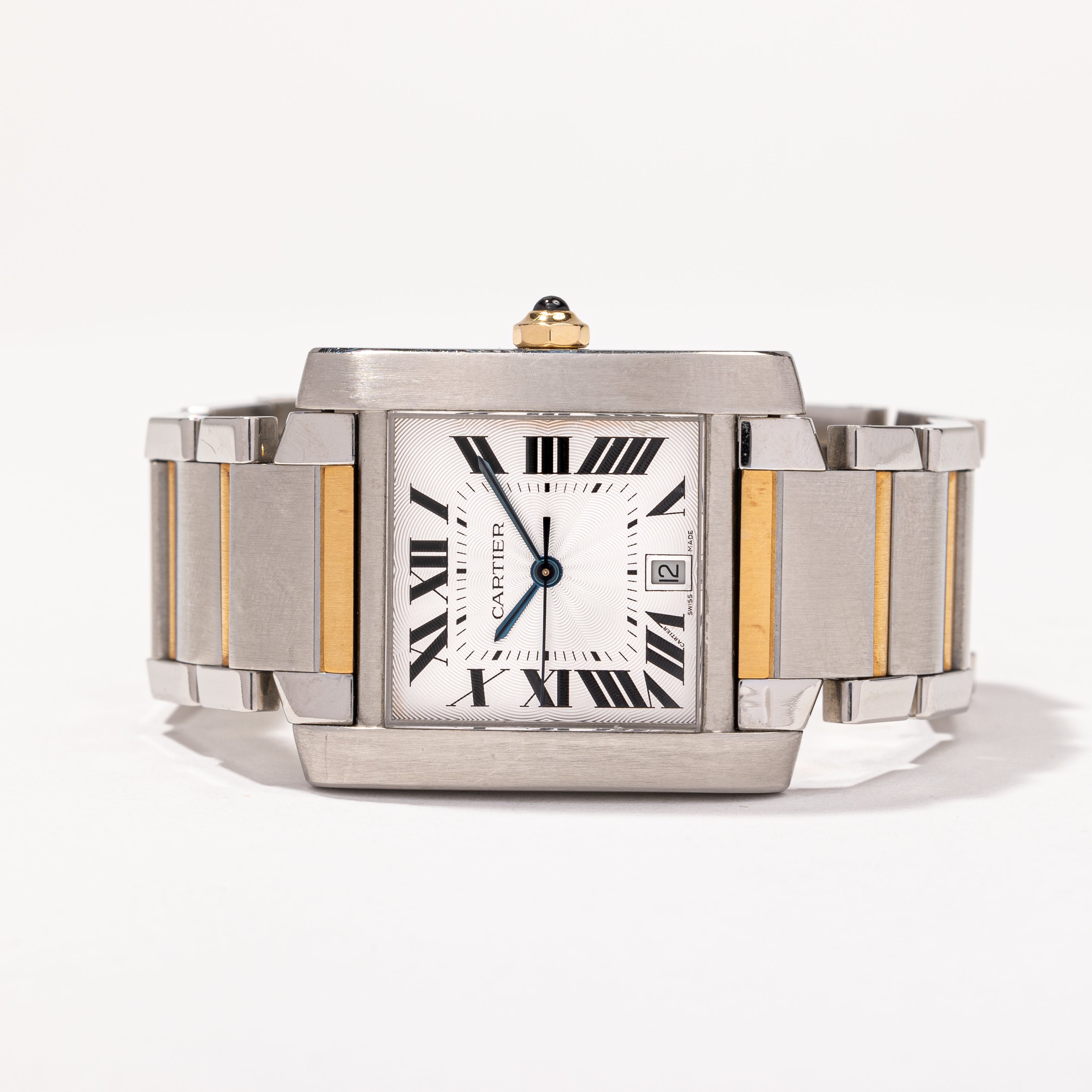 'Cartier' Tank Francaise 2302 Watch | 18k Yellow Gold and Stainless Steel |