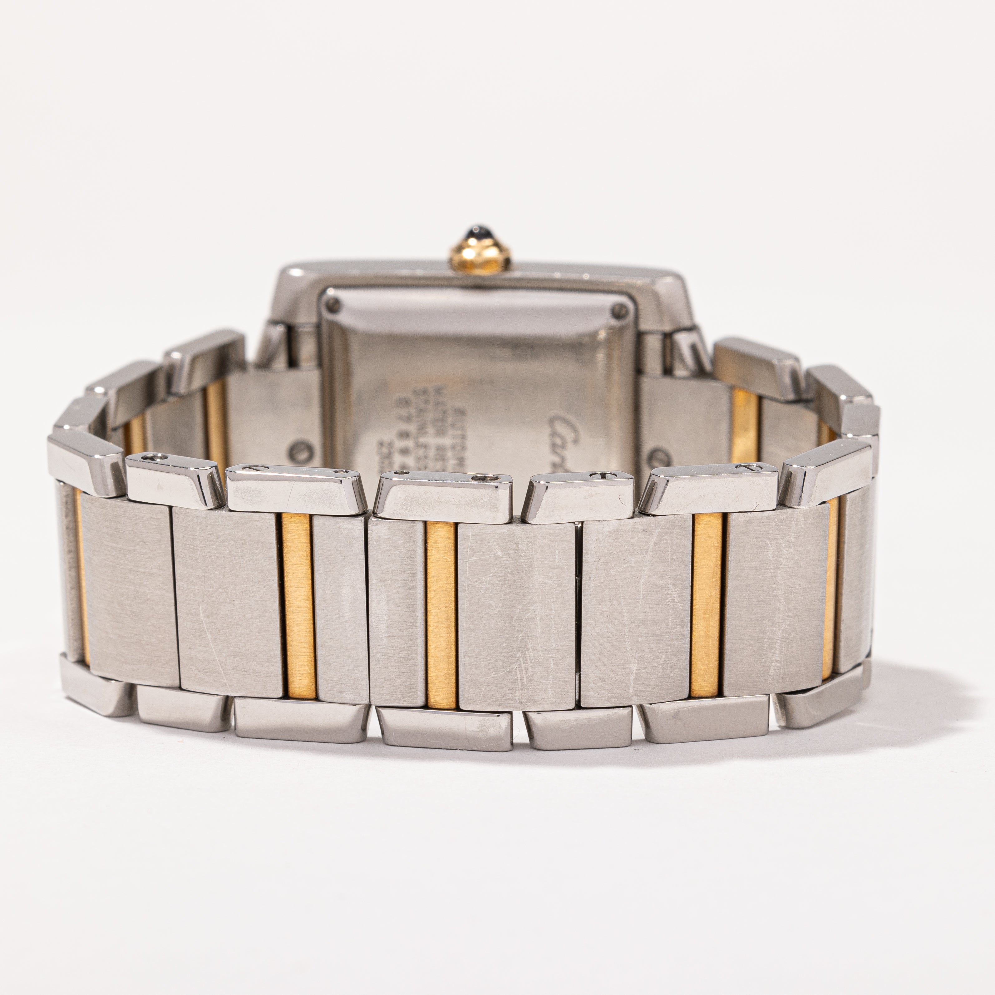 'Cartier' Tank Francaise 2302 Watch | 18k Yellow Gold and Stainless Steel |