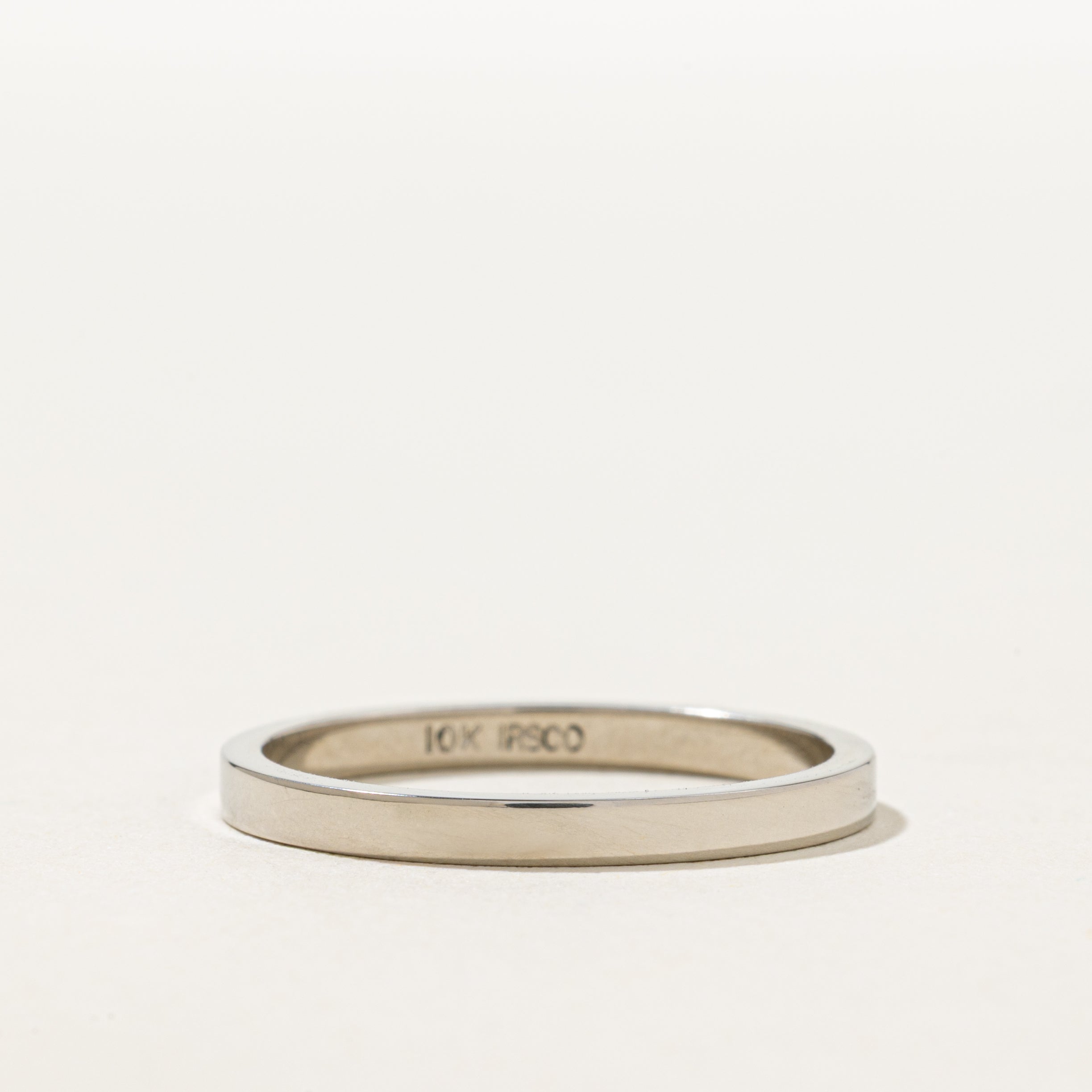'100 Ways' Simple Rectangular Gold Band | 2.00mm | Various Sizes