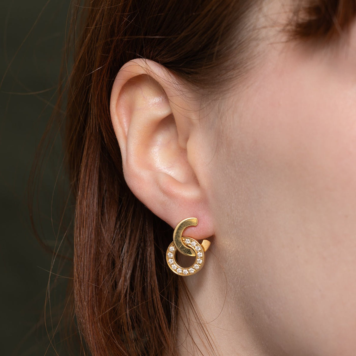 'Piaget' Possession Diamond Circles Drop Earrings | 0.50ctw