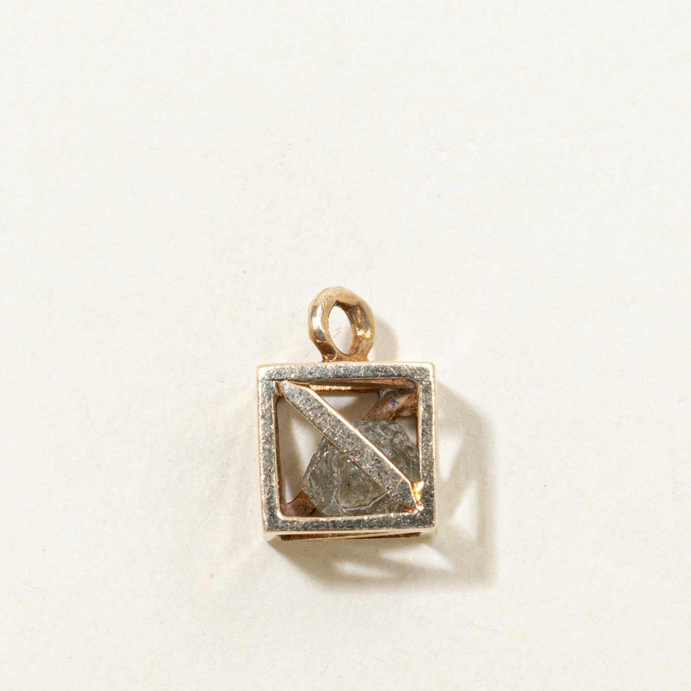 1970s 9K Pendants with 1ct Diamond