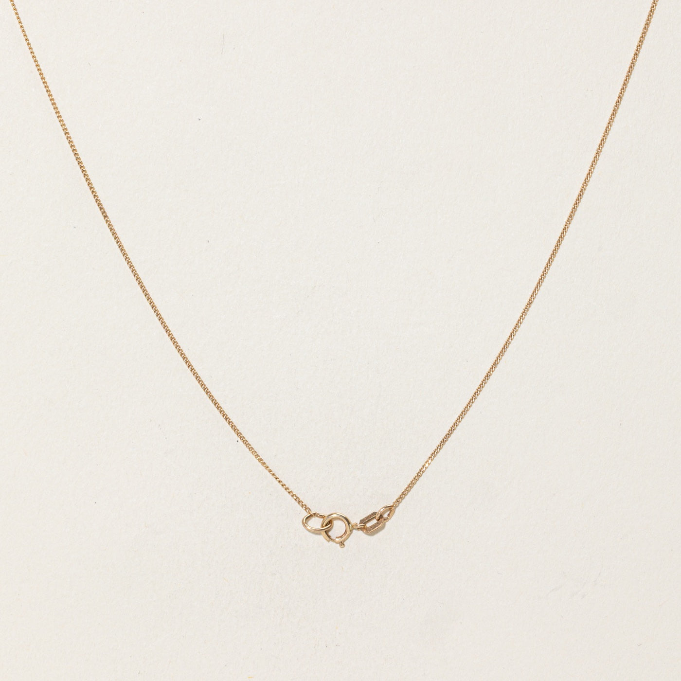 10k Yellow Gold Curb Link Chain | .80mm | 16"
