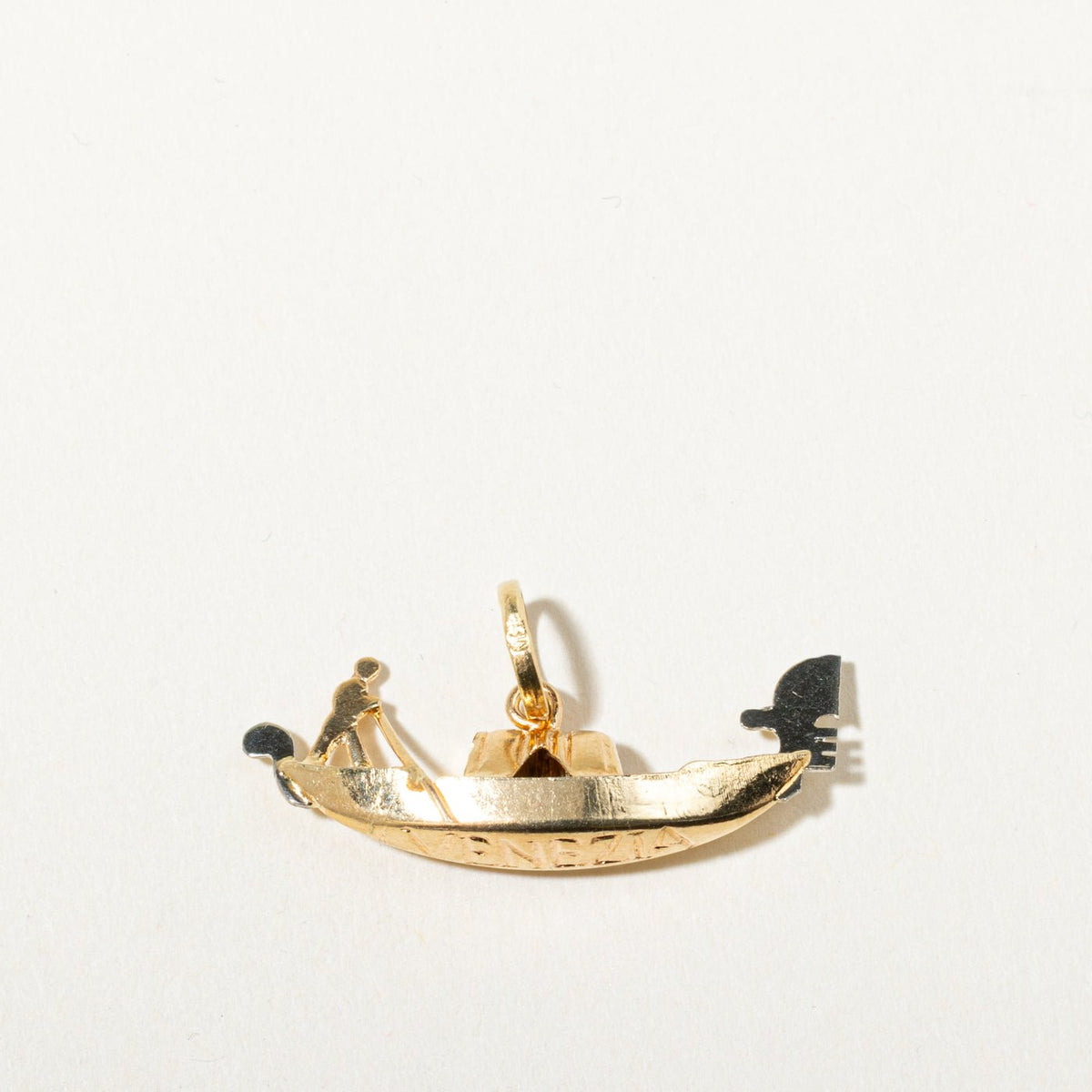 18k Yellow & White Gold Gondola Charm