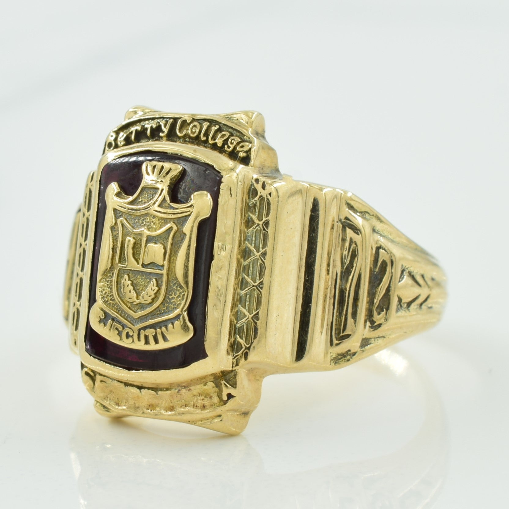'Berry College' Graduation Synthetic Ruby Ring | 2.80ct | SZ 7 | - 100 Ways
