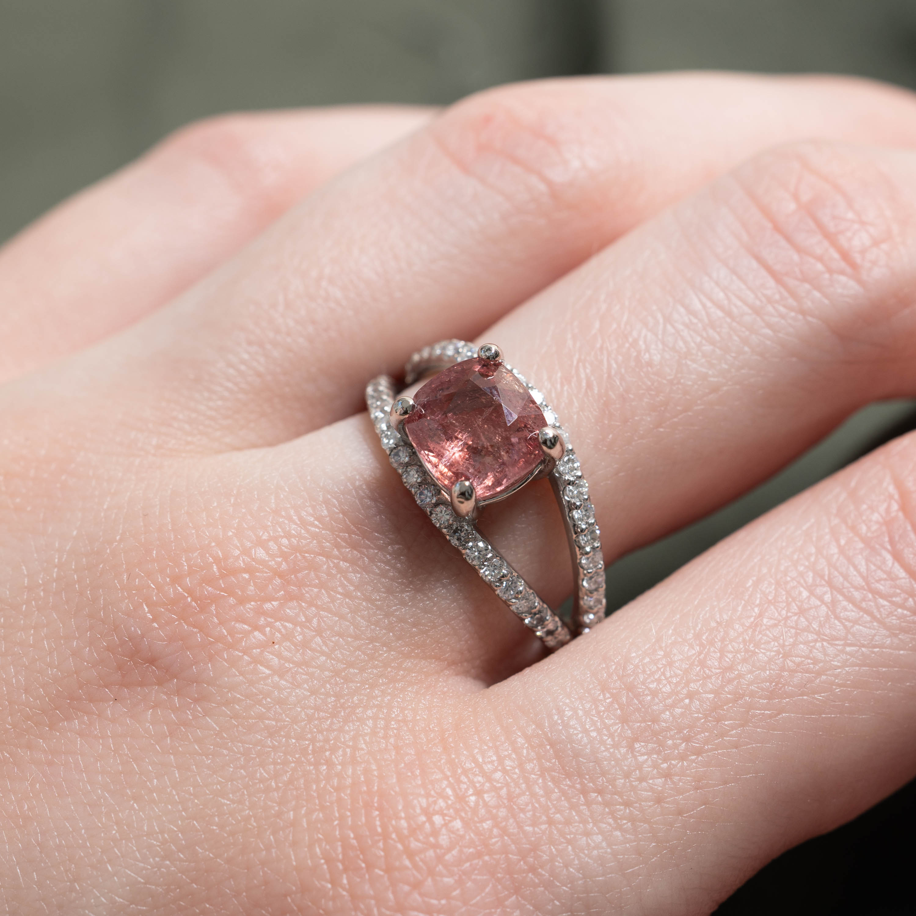 '100 Ways' Platinum Spinel & Diamond Ring | 3.02ct, 0.60ct | SZ 8.25