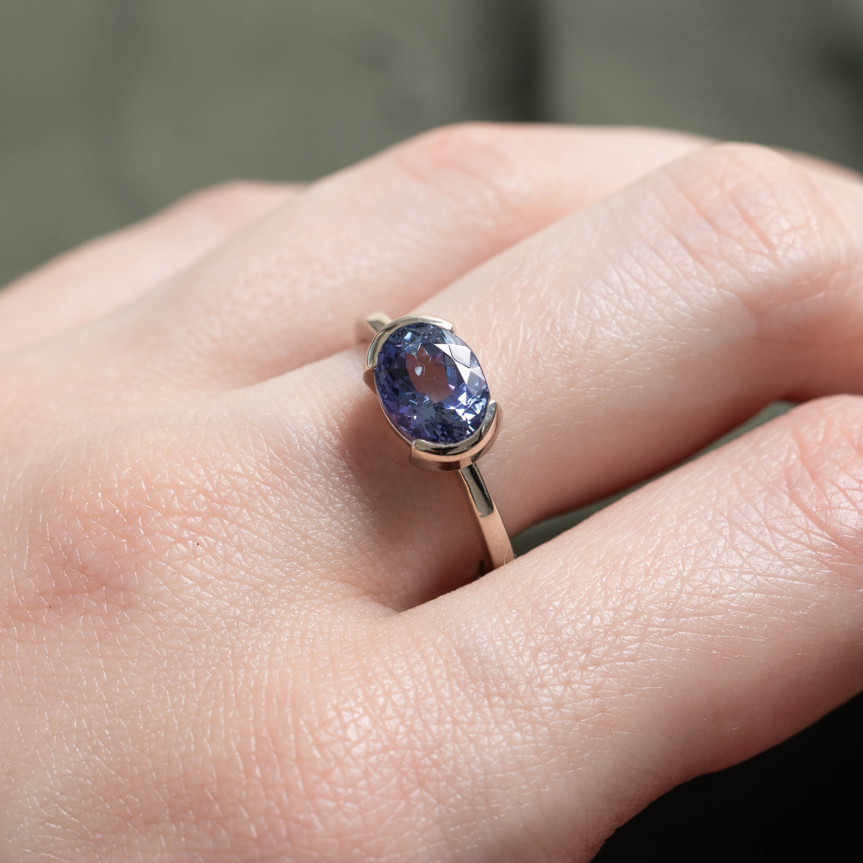 '100 Ways' 14k East West Tanzanite Ring | 2.74ct | SZ 6.75