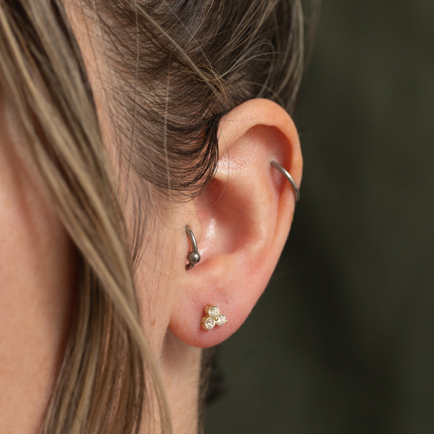 '100 Ways' Trio Diamond Stud Earrings | 0.50ct