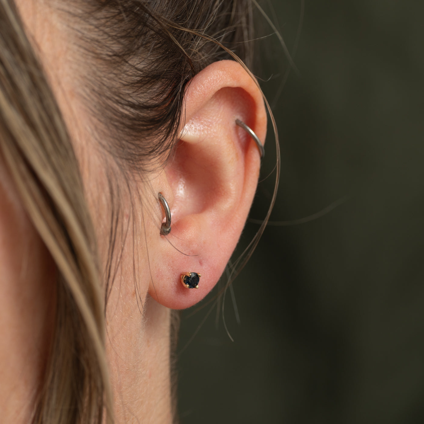 '100 Ways' Solitaire Sapphire Studs | 0.60ctw