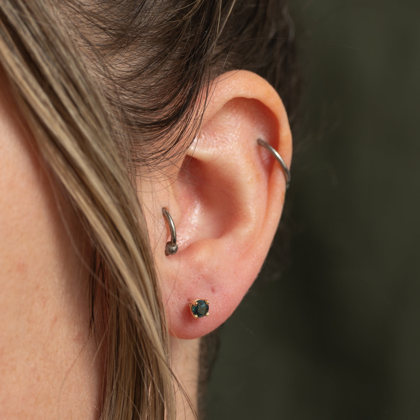 '100 Ways' Solitaire Sapphire Studs | 0.60ctw