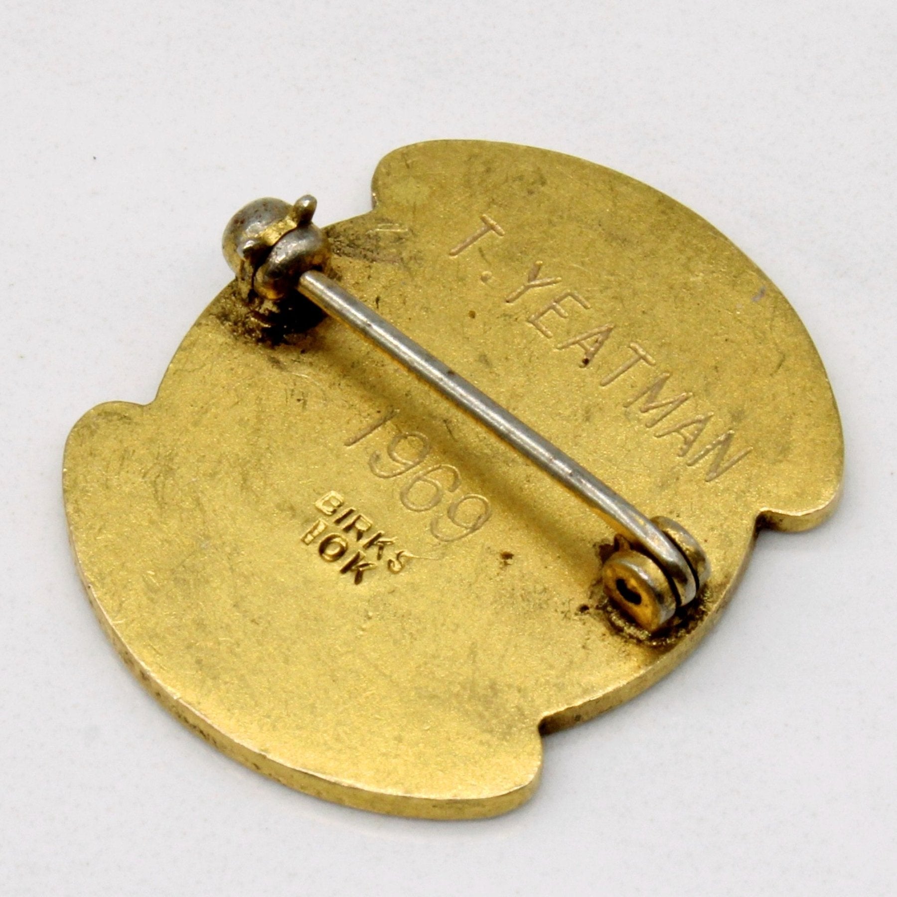 'Birks' 10k Yellow Gold Royal Alexander Hospital Pin - 100 Ways