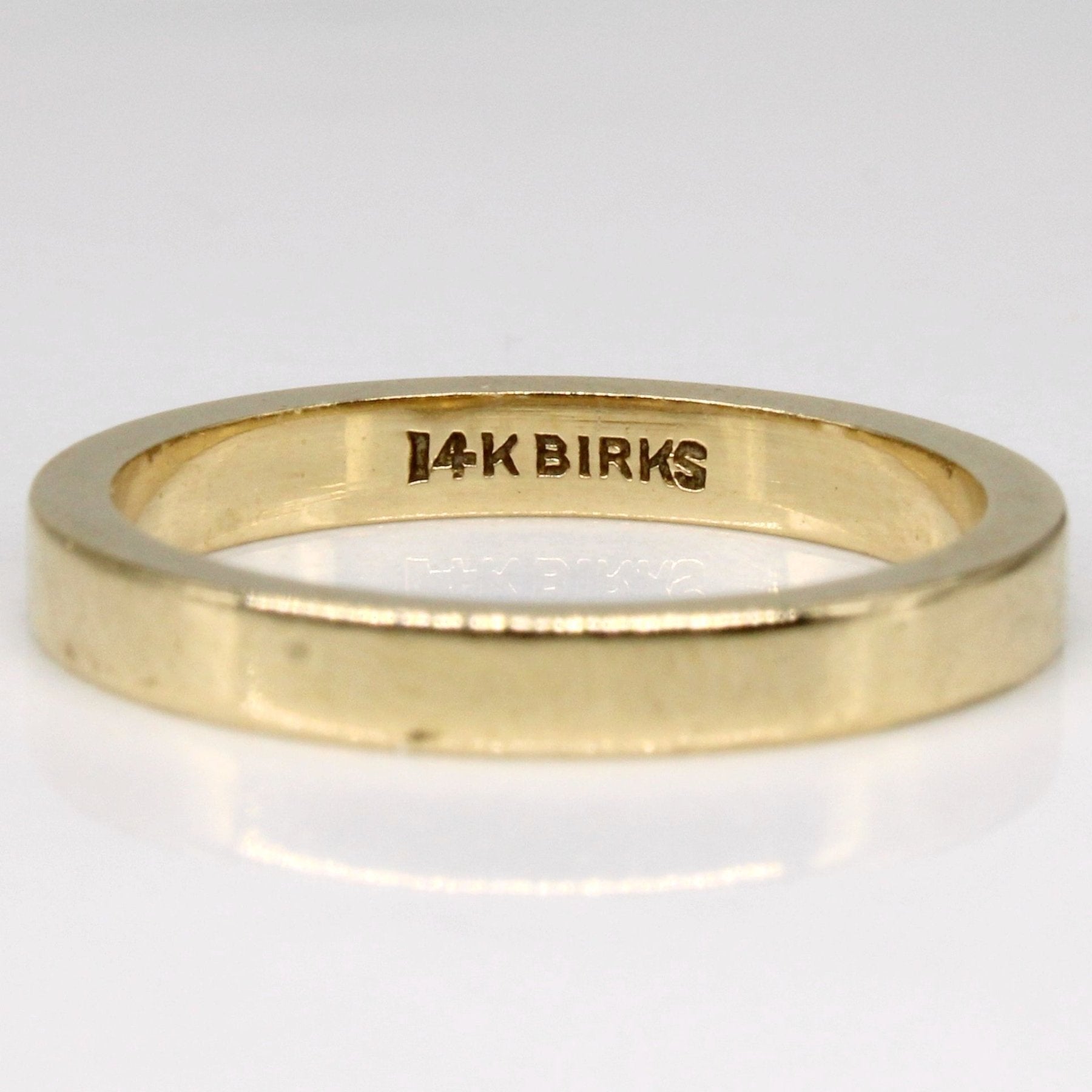 'Birks' 14k Yellow Gold Band | SZ 4.75 | - 100 Ways