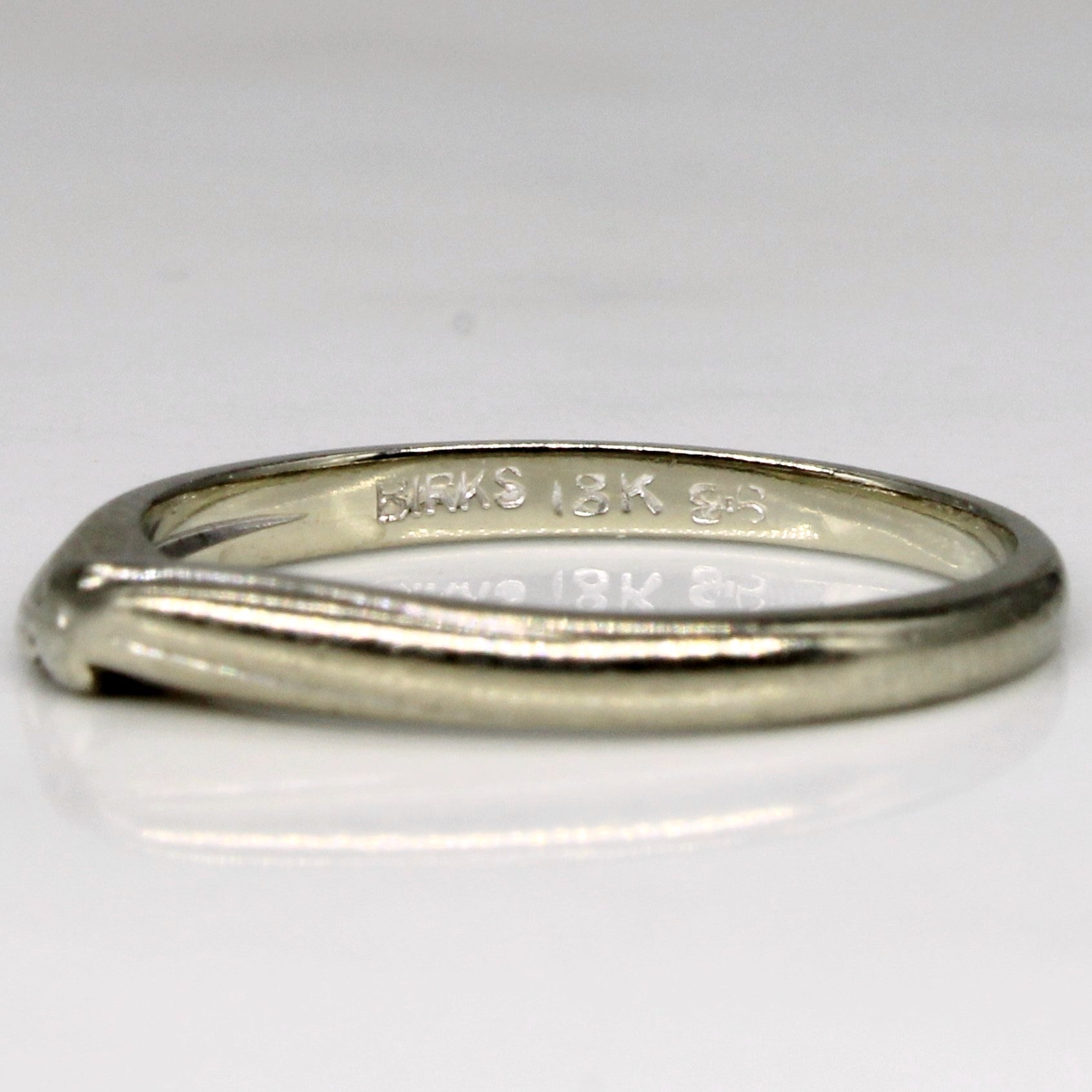 'Birks' 18k White Gold Ring | SZ 5.25 | - 100 Ways