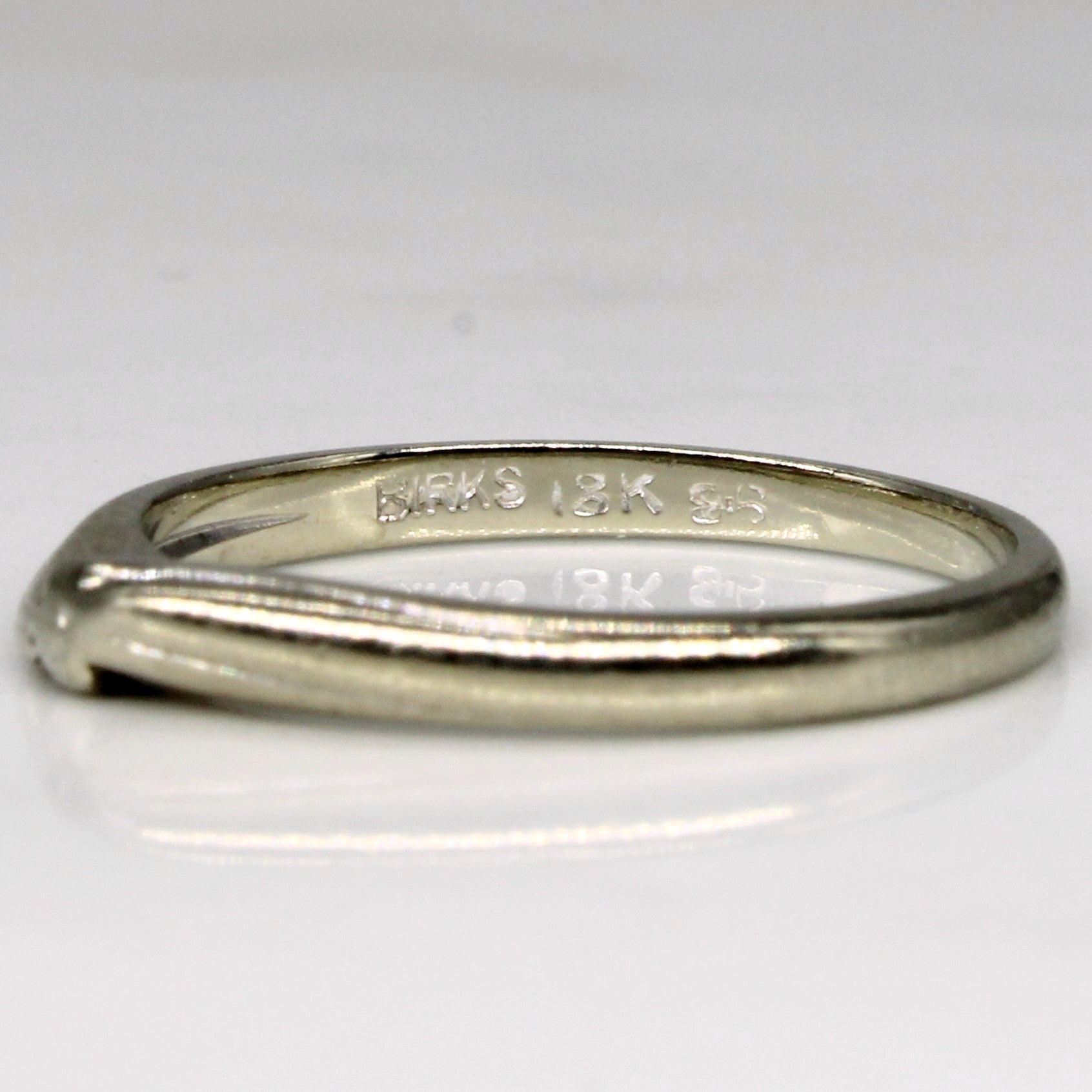 'Birks' 18k White Gold Ring | SZ 5.25 | - 100 Ways