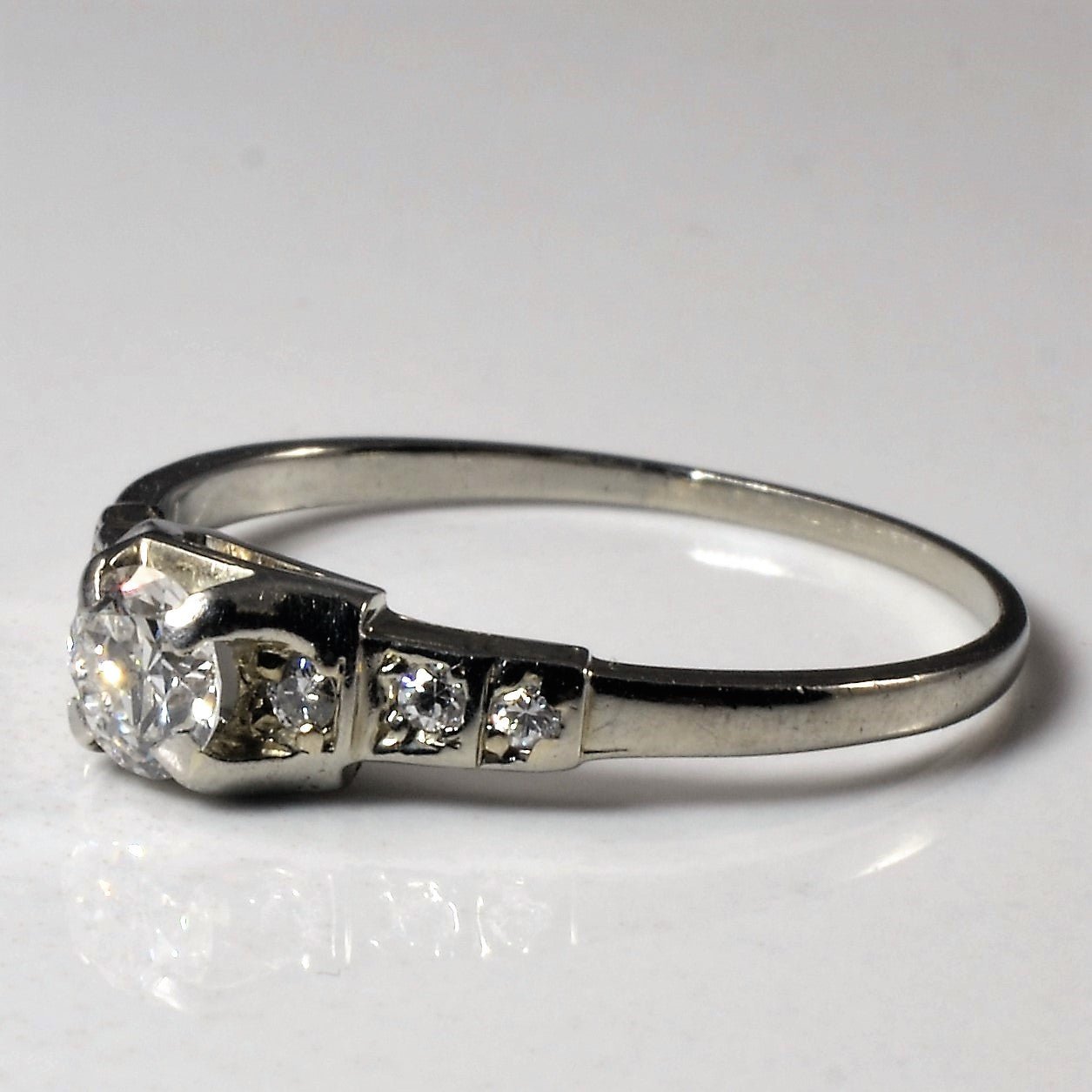 'Birks' 1920s Diamond Engagement Ring | 0.38ctw | SZ 8.5 | - 100 Ways
